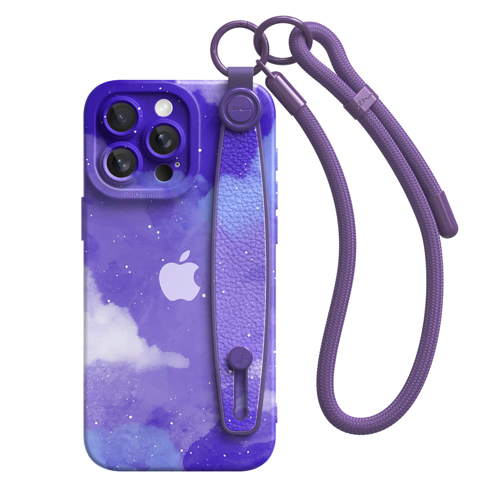 Astral Purple Blue | iPhone Series Multifunctional Wristband Case