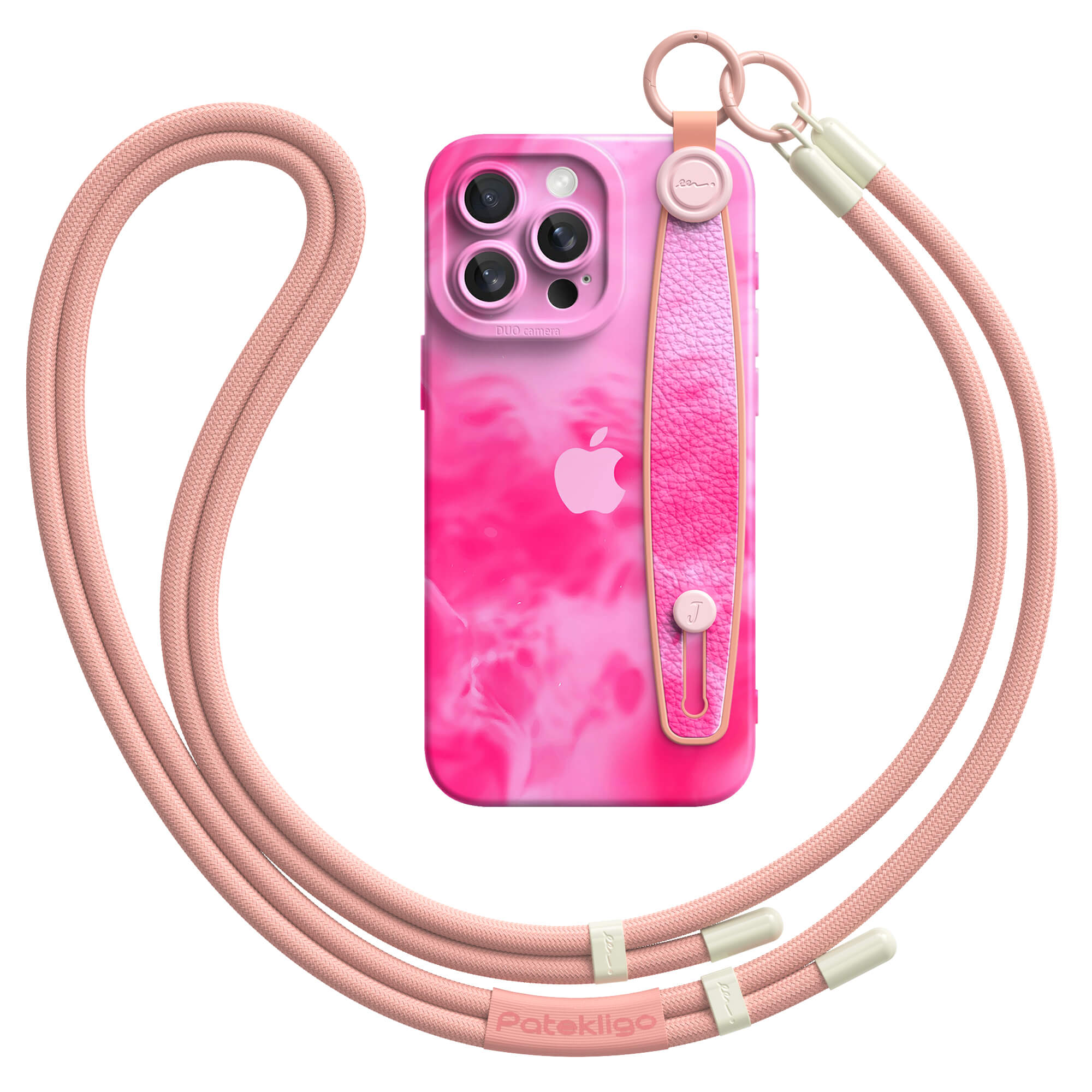 Pink Lava | iPhone Series Multifunctional Wristband Case
