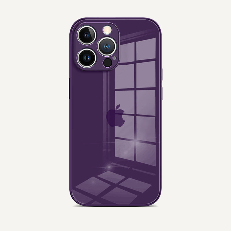 White | Tempered Glass Phone Case