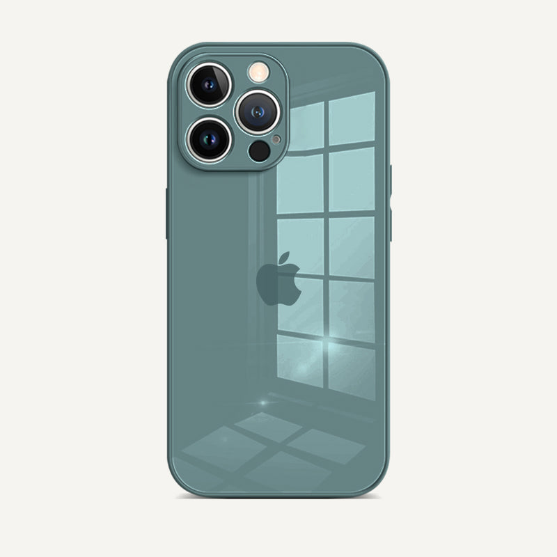 White | Tempered Glass Phone Case