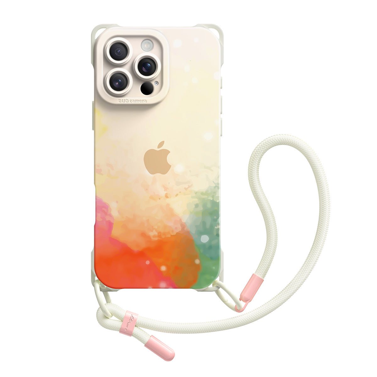 Sputte Green Orange Powder | iPhone Series Ultra Impact Resistant Protective Case