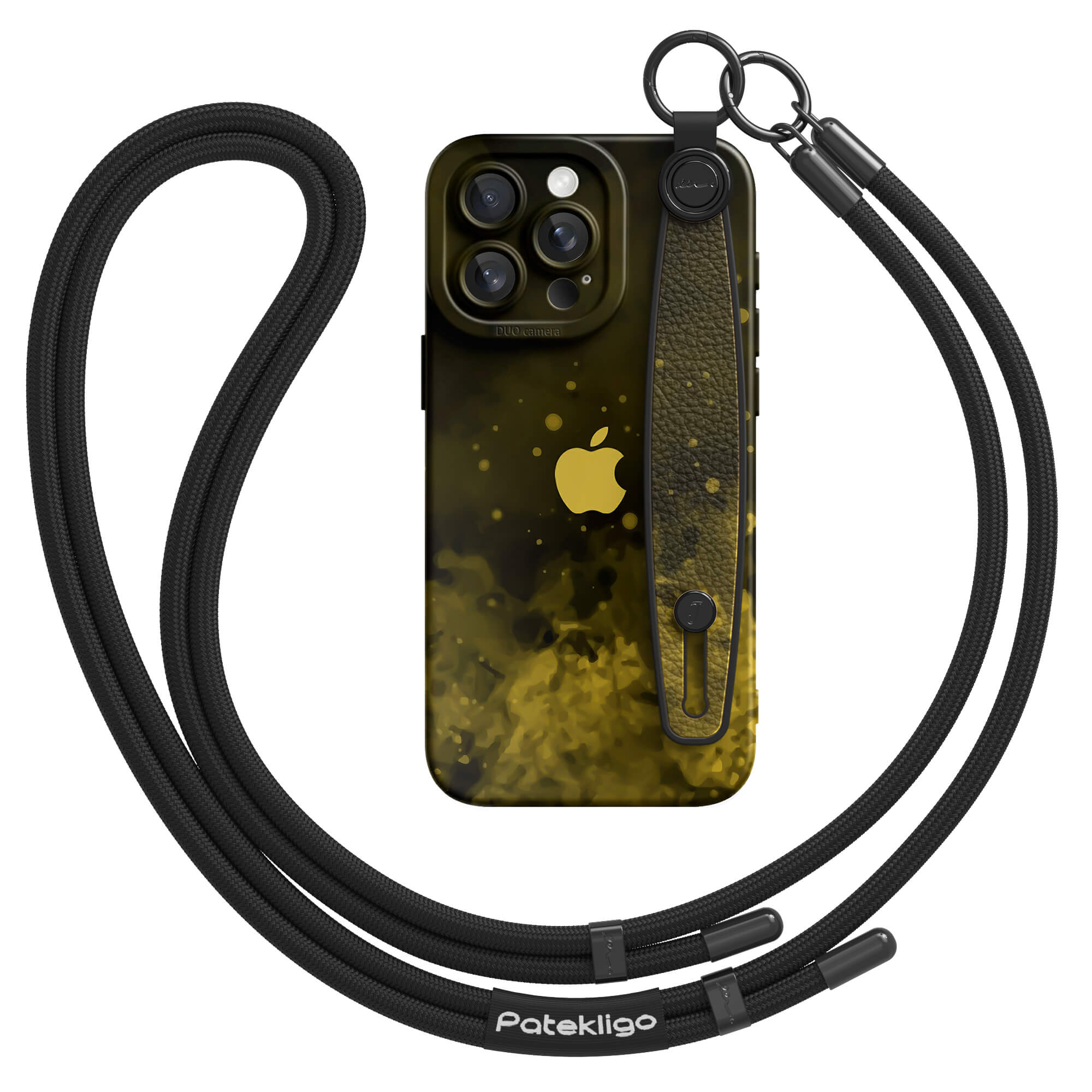 Black&Yellow | iPhone Series Multifunctional Wristband Case