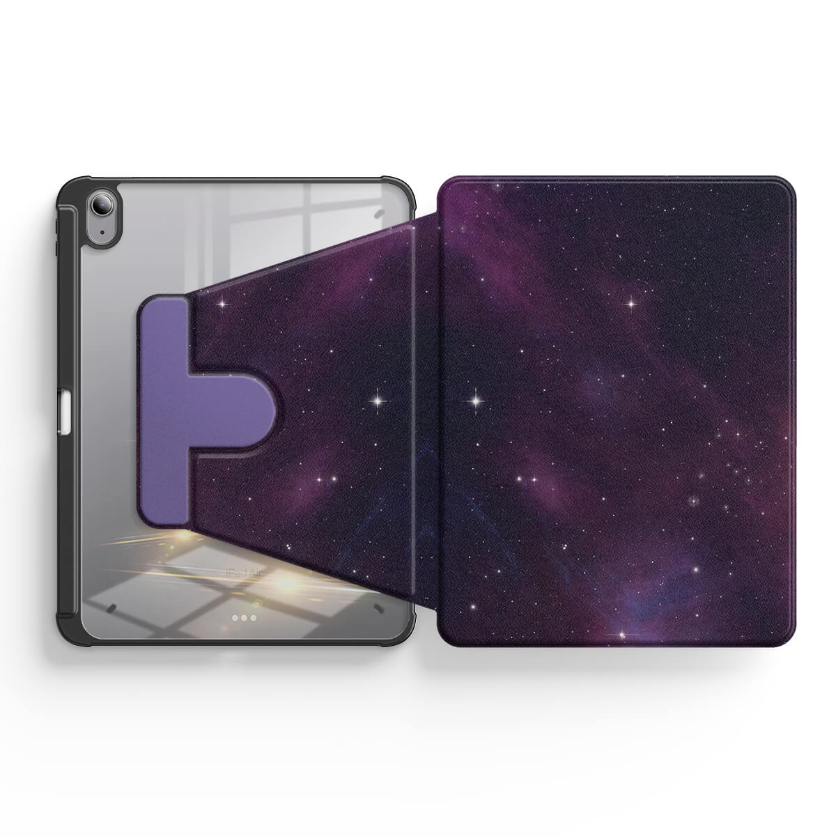 Purple Black | iPad Series Snap 360° Stand Impact Resistant Case