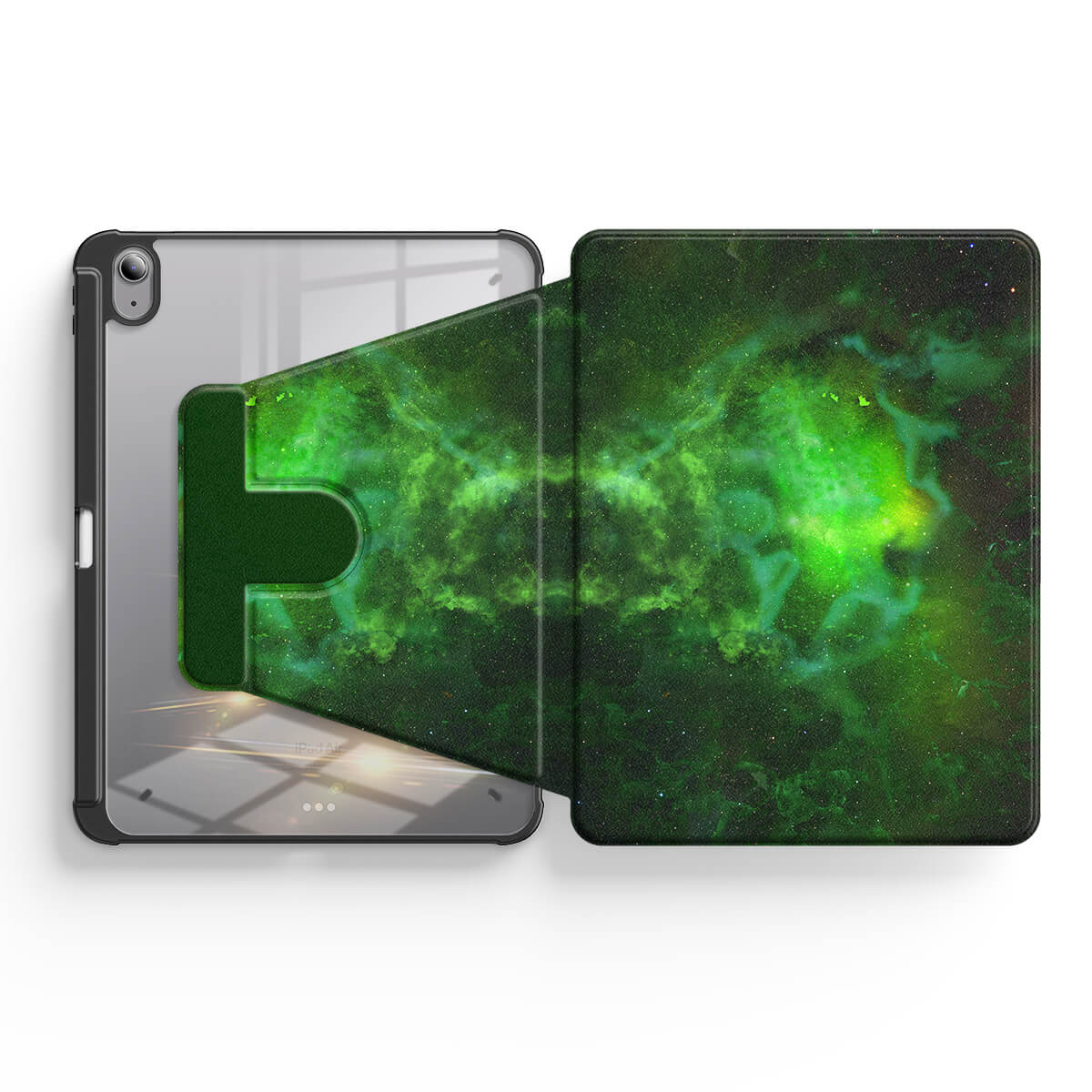 Green Ghost Luo | iPad Series Snap 360° Stand Impact Resistant Case
