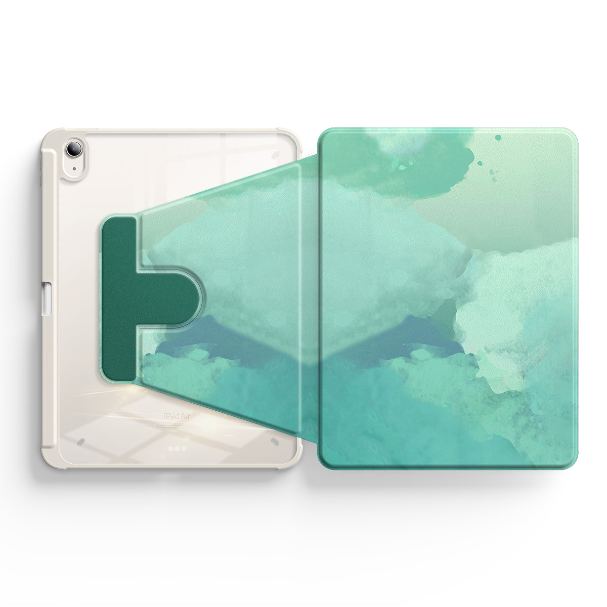 Lotus Leaf Green | iPad Series Snap 360° Stand Impact Resistant Case