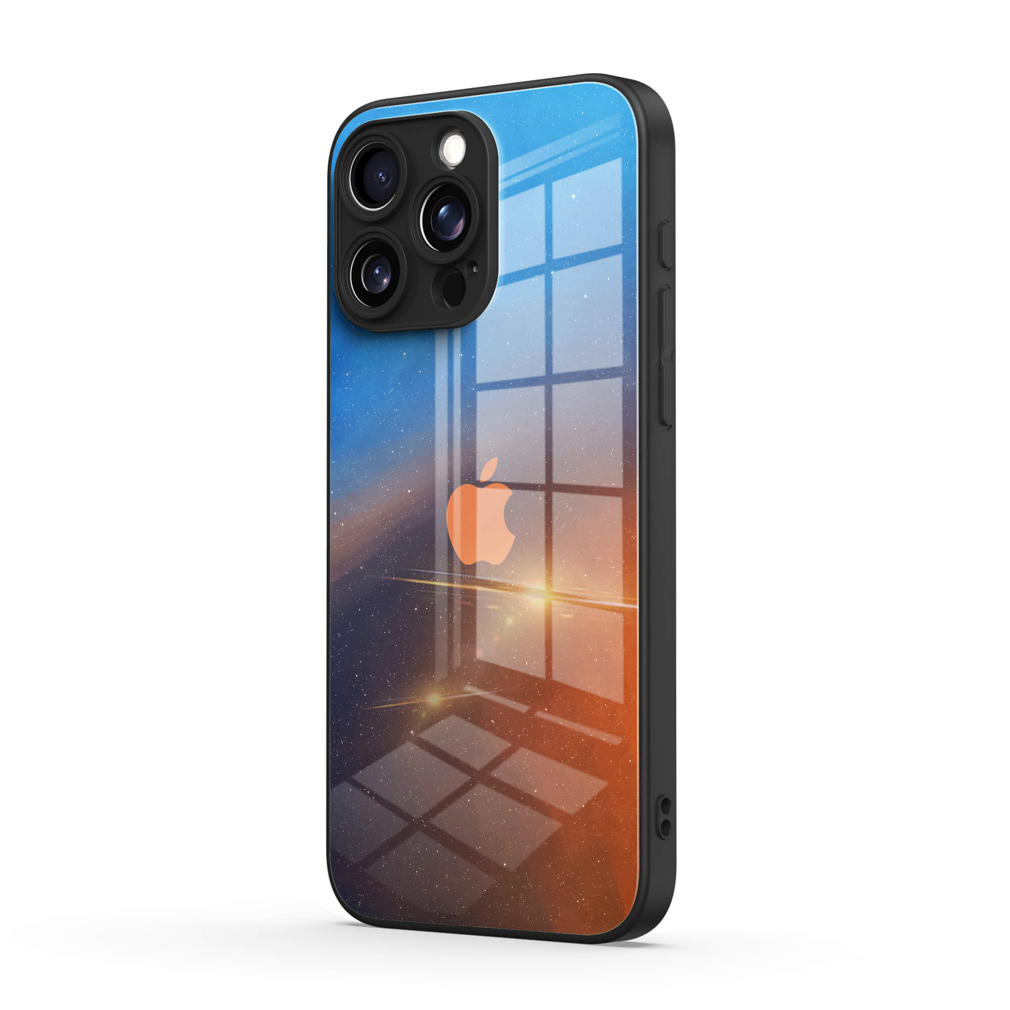 Polar-Blue to Orange | IPhone Series Impact Resistant Protective Case