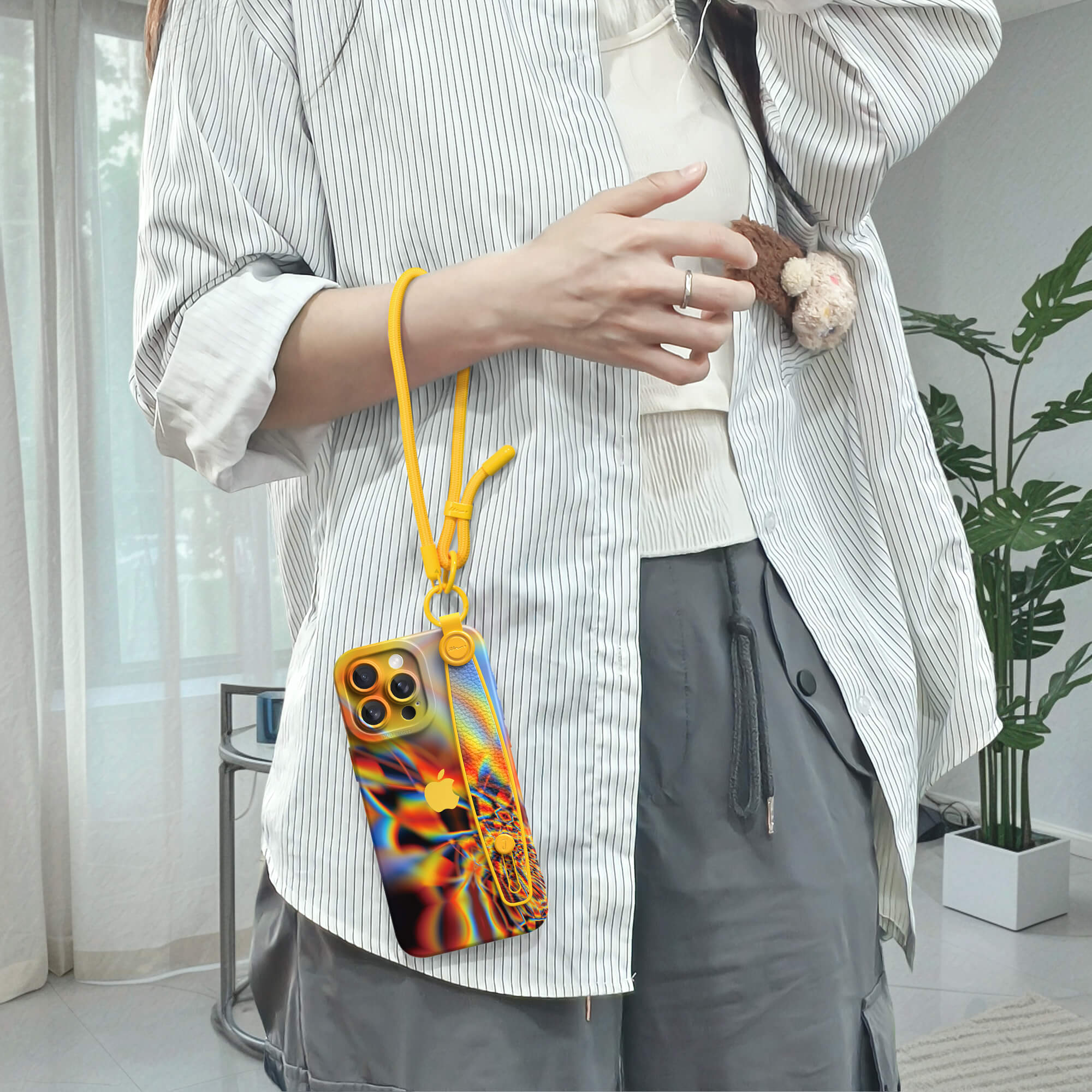 Mirror Within Mirror | iPhone Series Multifunctional Wristband Case