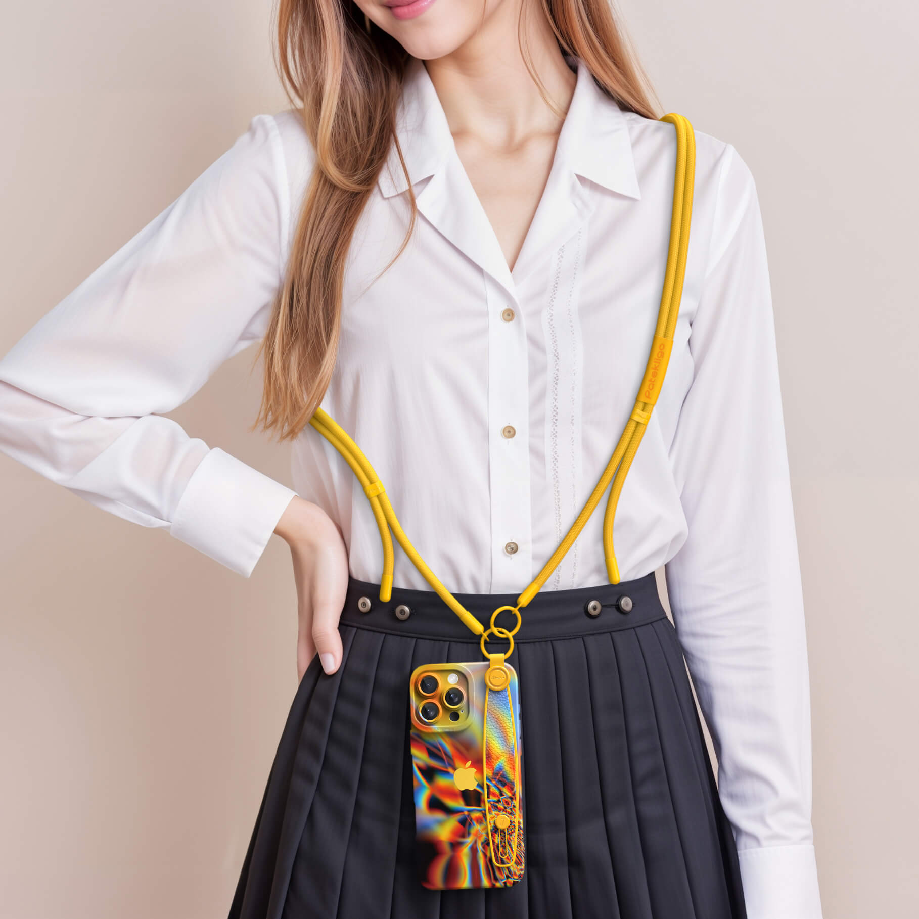 Mirror Within Mirror | iPhone Series Multifunctional Wristband Case