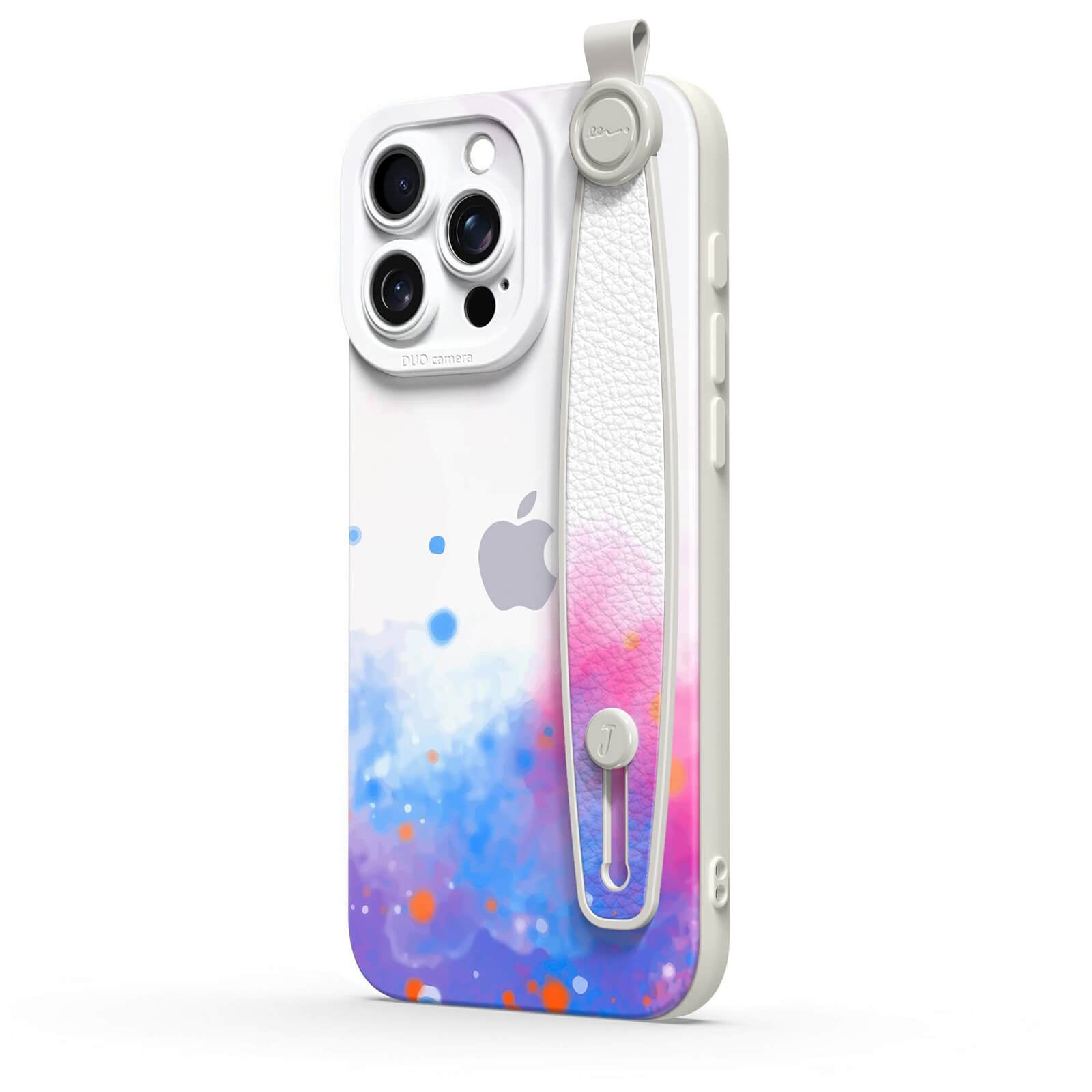 Sputter-Pink Blue Purple | iPhone Series Multifunctional Wristband Case