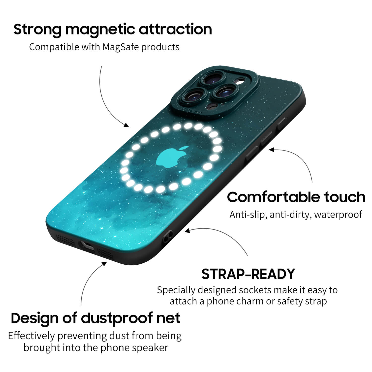 Night Star Green | IPhone Series Impact Resistant Protective Case