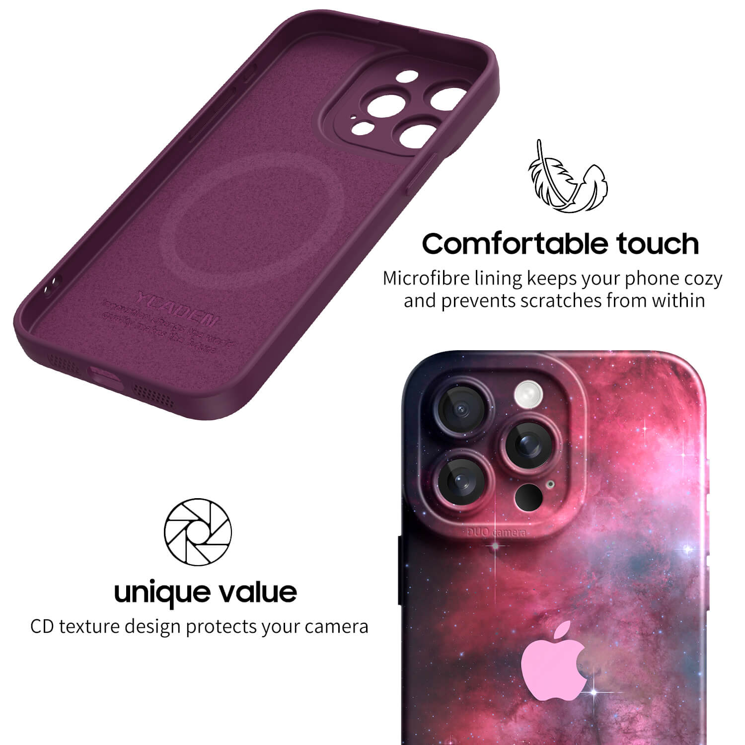 Purple Black | IPhone Series Impact Resistant Protective Case