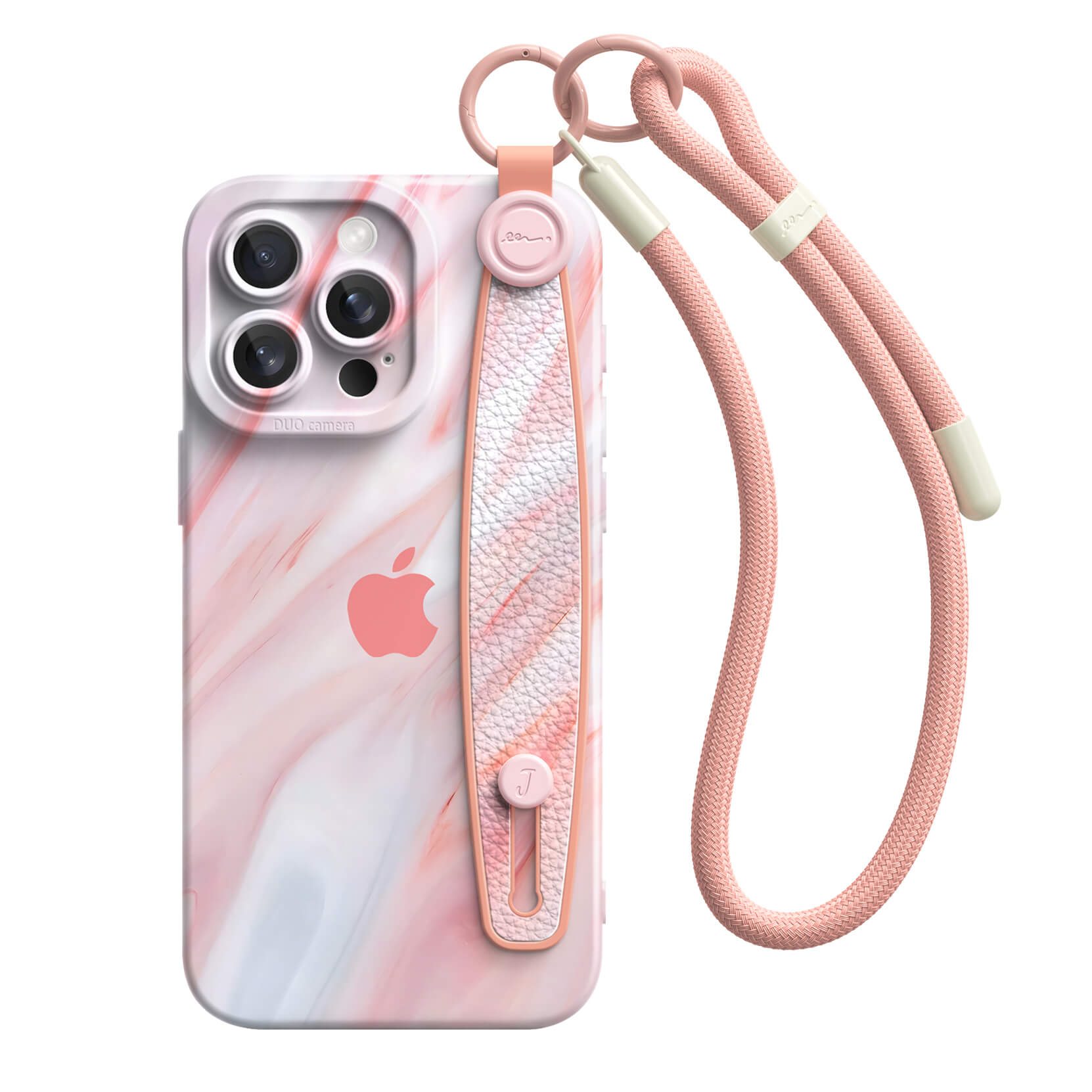 Pink Jade | iPhone Series Multifunctional Wristband Case