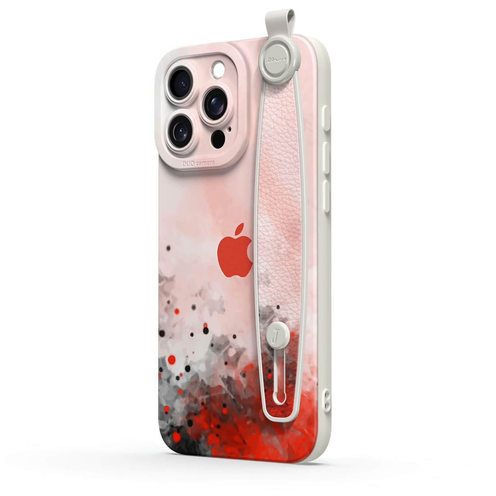 Splash Ink Red | iPhone Series Multifunctional Wristband Case