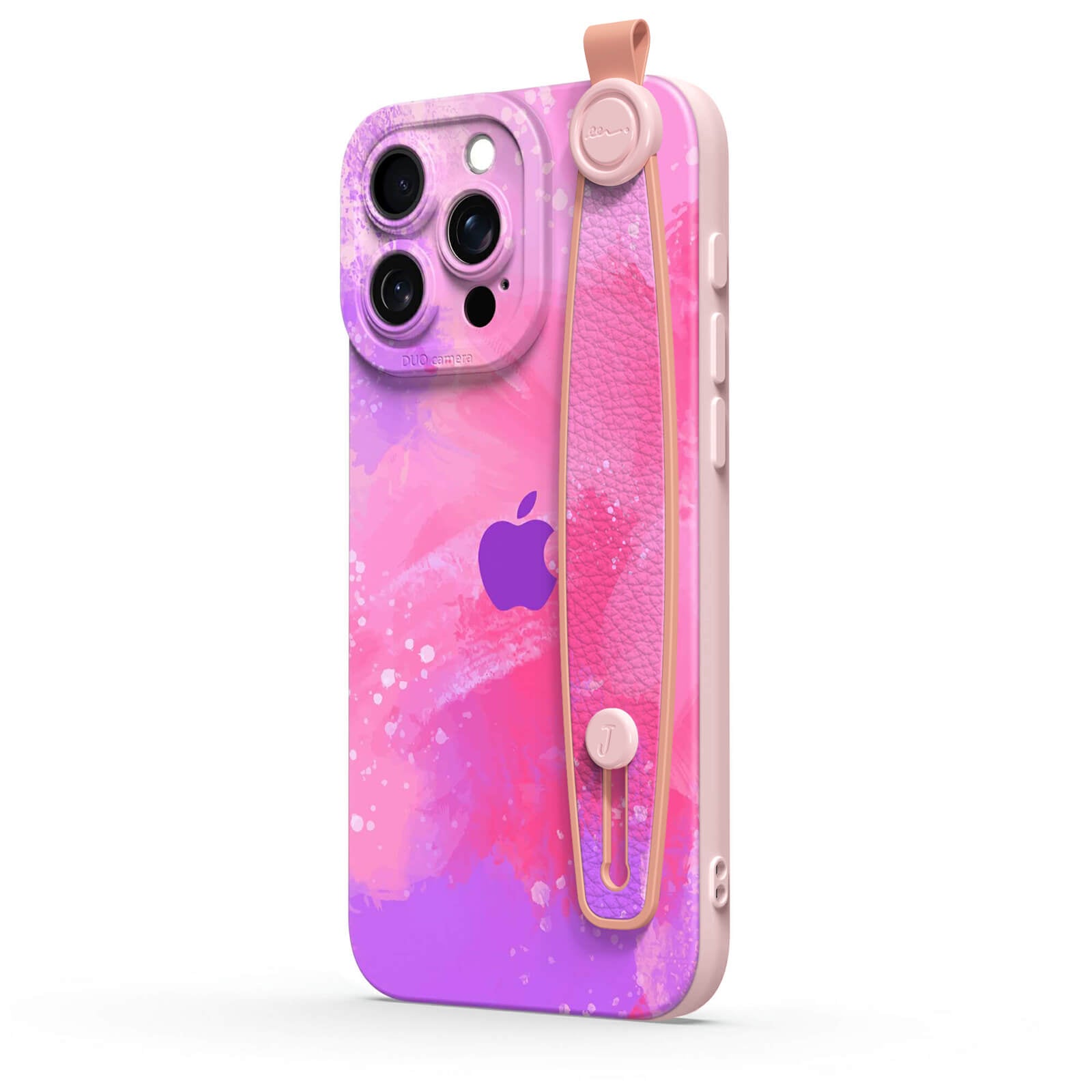 Pink Purple Coral | iPhone Series Multifunctional Wristband Case