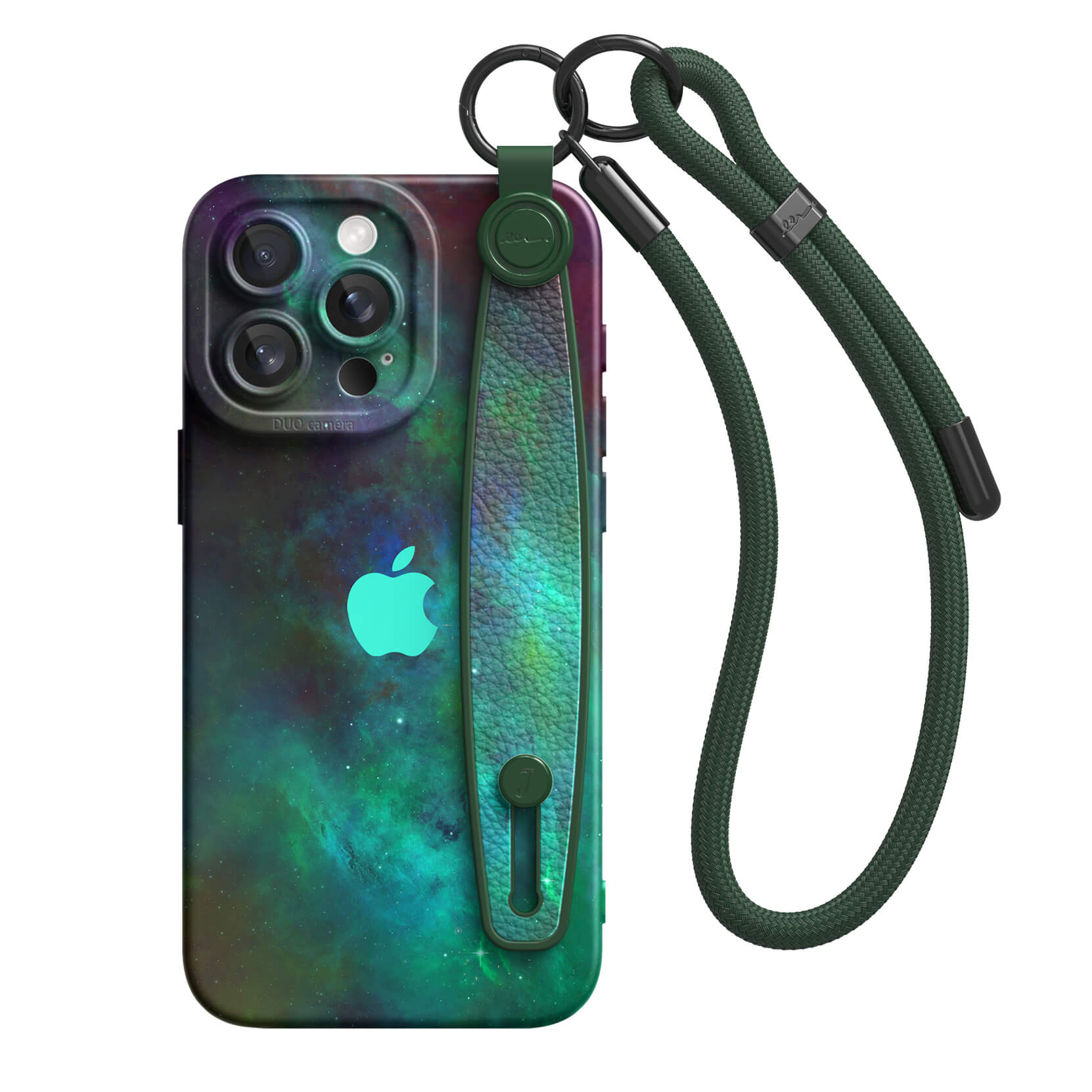 Green Pluto Nebula | iPhone Series Multifunctional Wristband Case