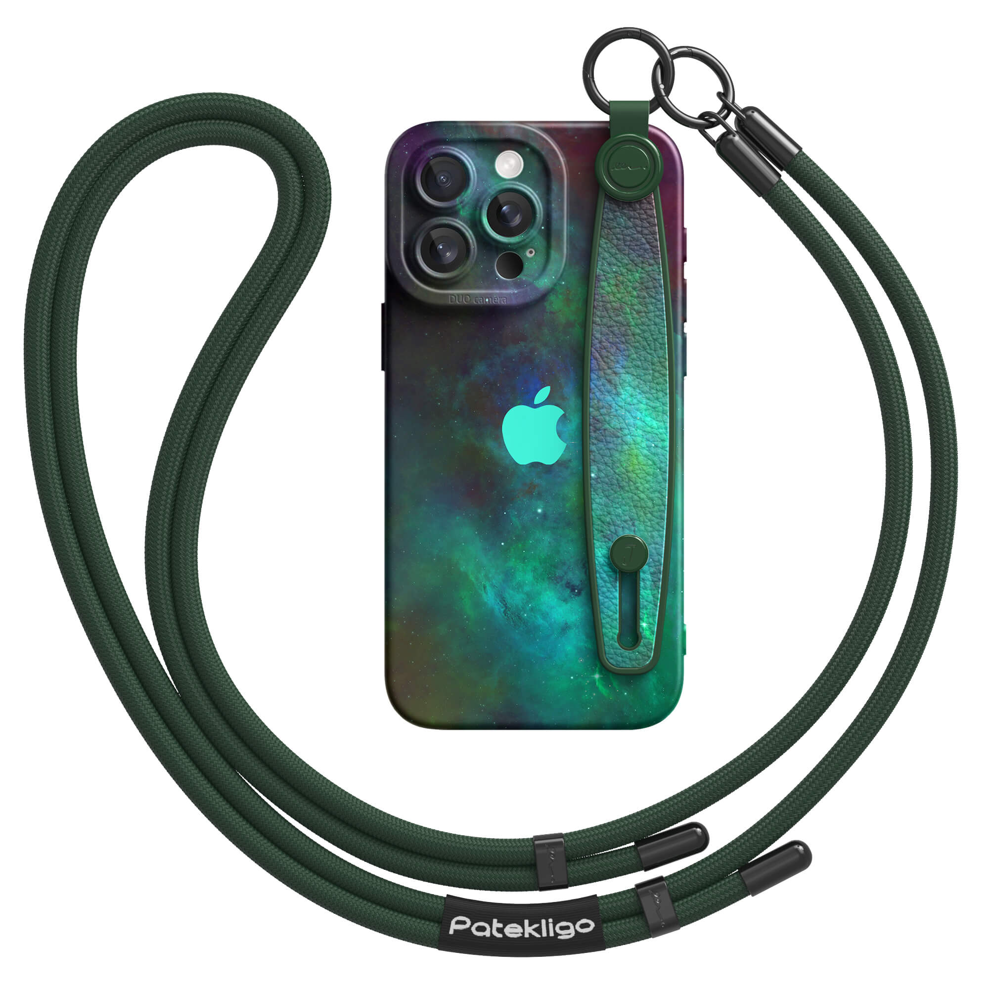 Green Pluto Nebula | iPhone Series Multifunctional Wristband Case