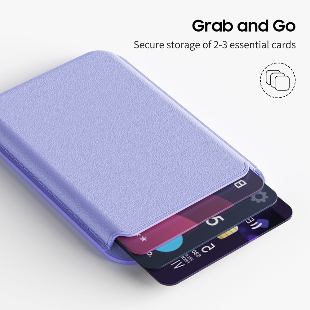 Streamer Purple | Leather Wallet with MagSafe