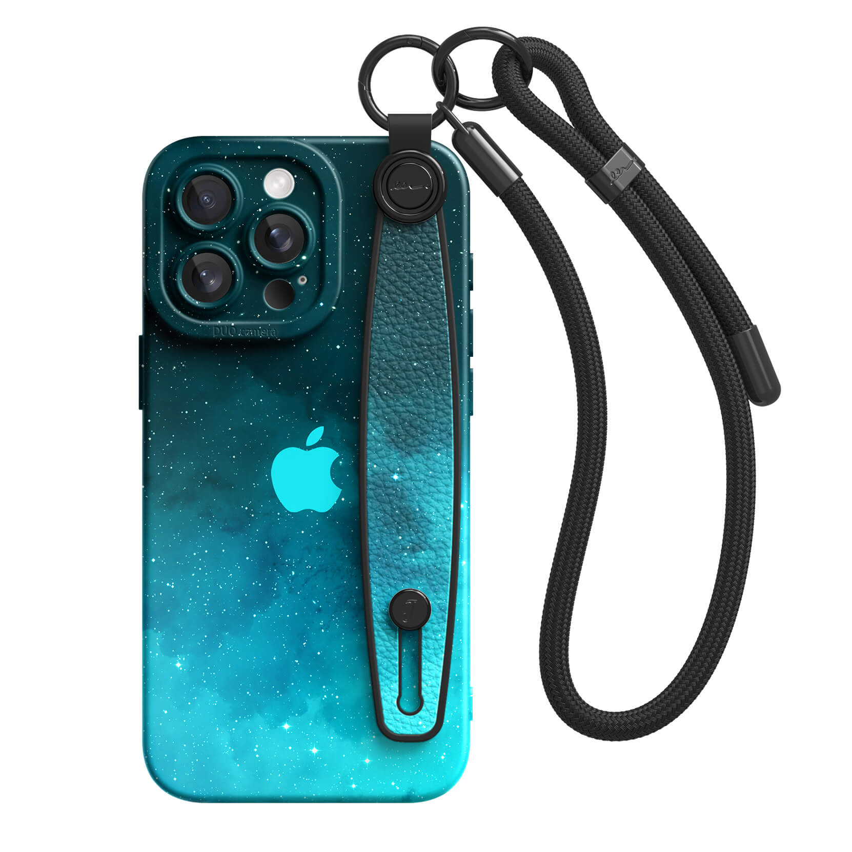 Fluorescent Star Blue | iPhone Series Multifunctional Wristband Case