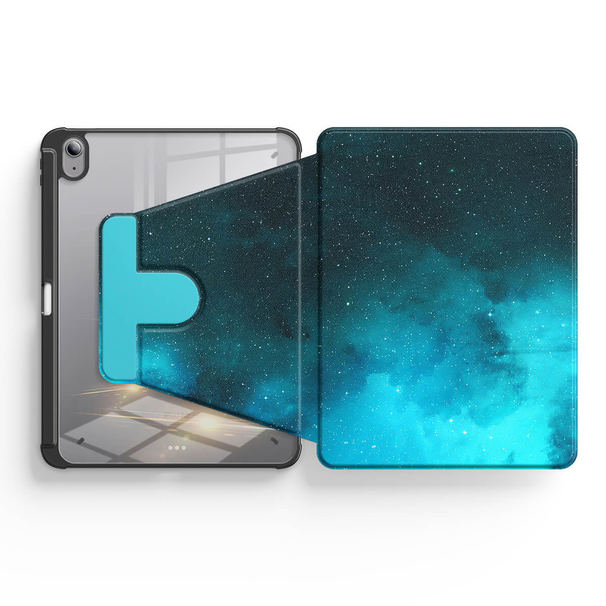 Fluorescent Star Blue | iPad Series Snap 360° Stand Impact Resistant Case