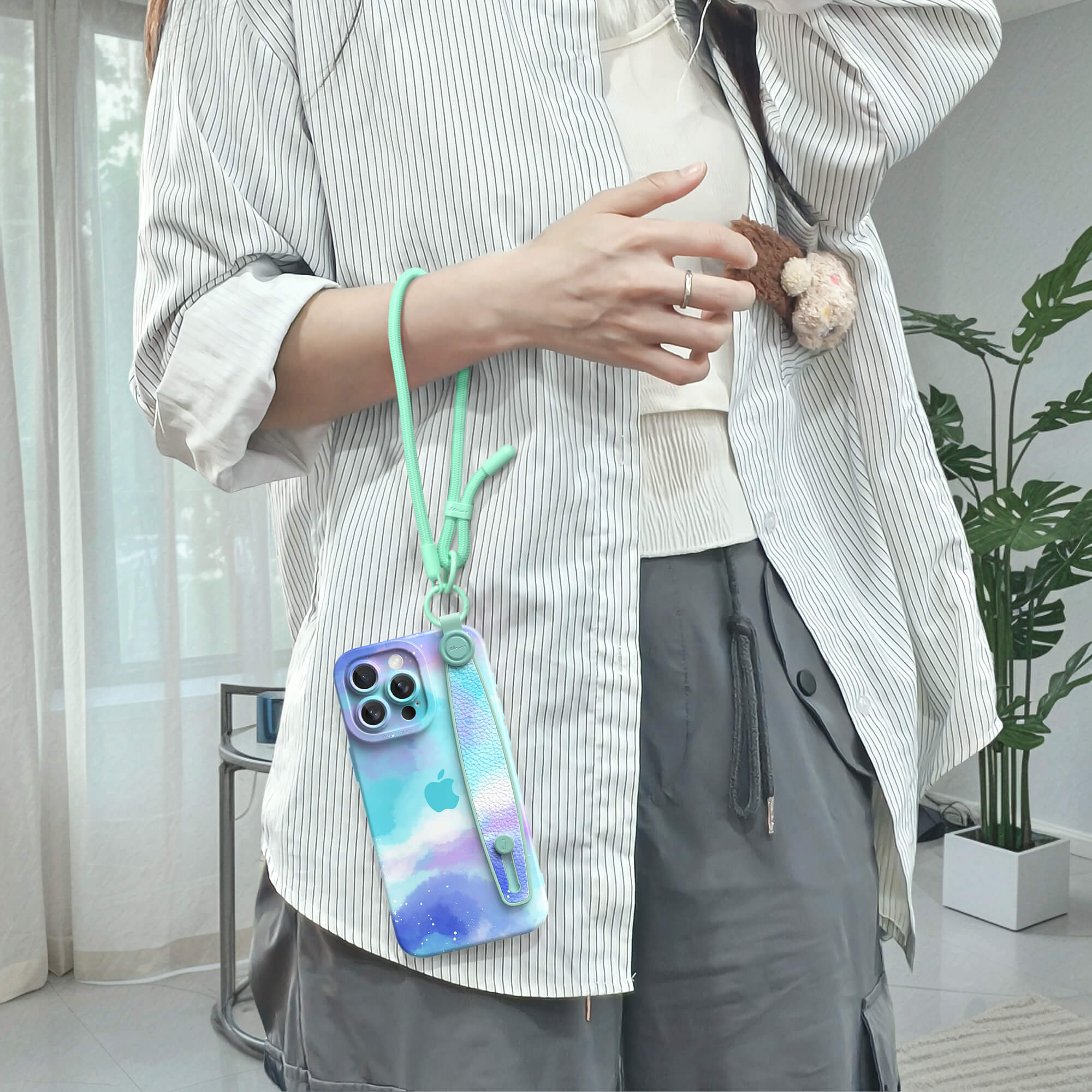 Astral Blue | iPhone Series Multifunctional Wristband Case