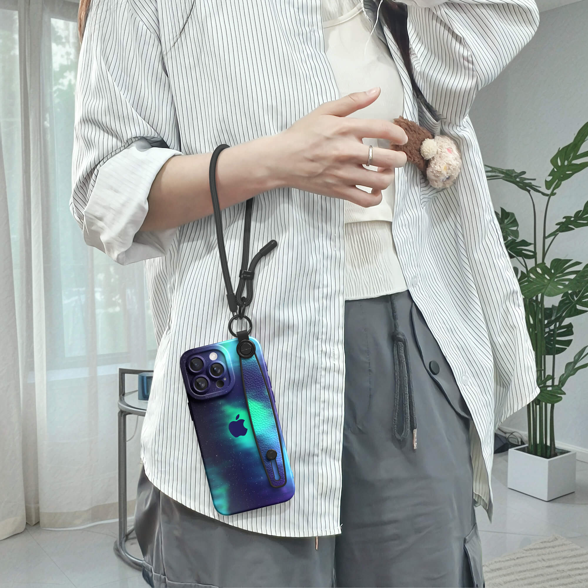 Light Follows Ghosting | iPhone Series Multifunctional Wristband Case