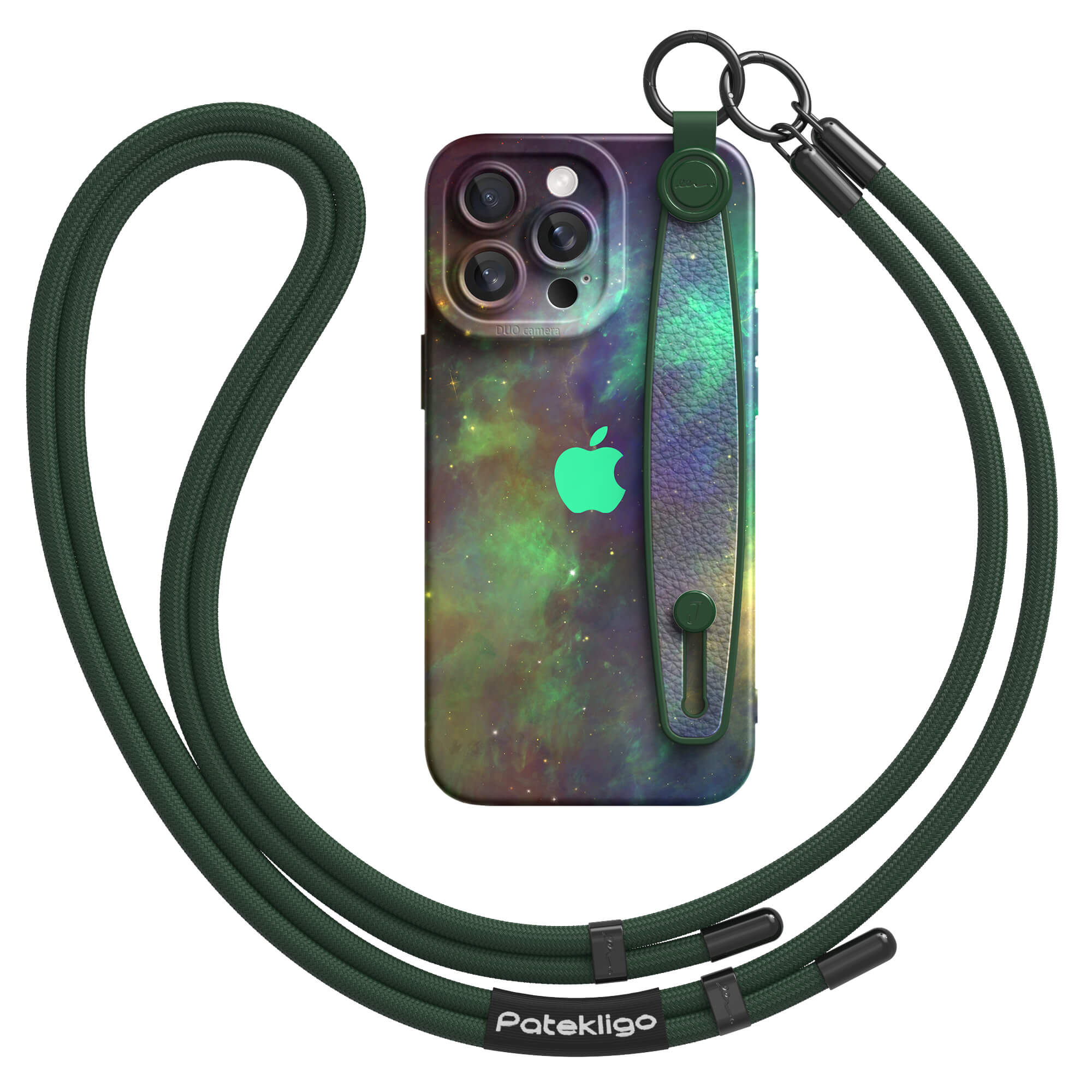 Turquoise Nebula | iPhone Series Multifunctional Wristband Case