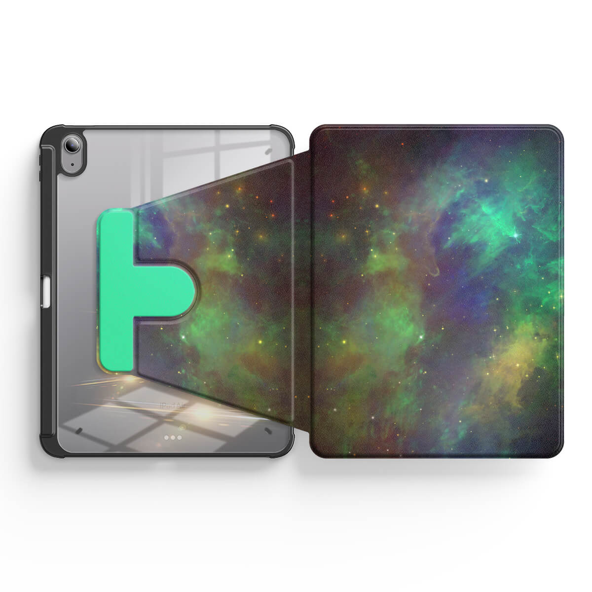 Turquoise Nebula | iPad Series Snap 360° Stand Impact Resistant Case