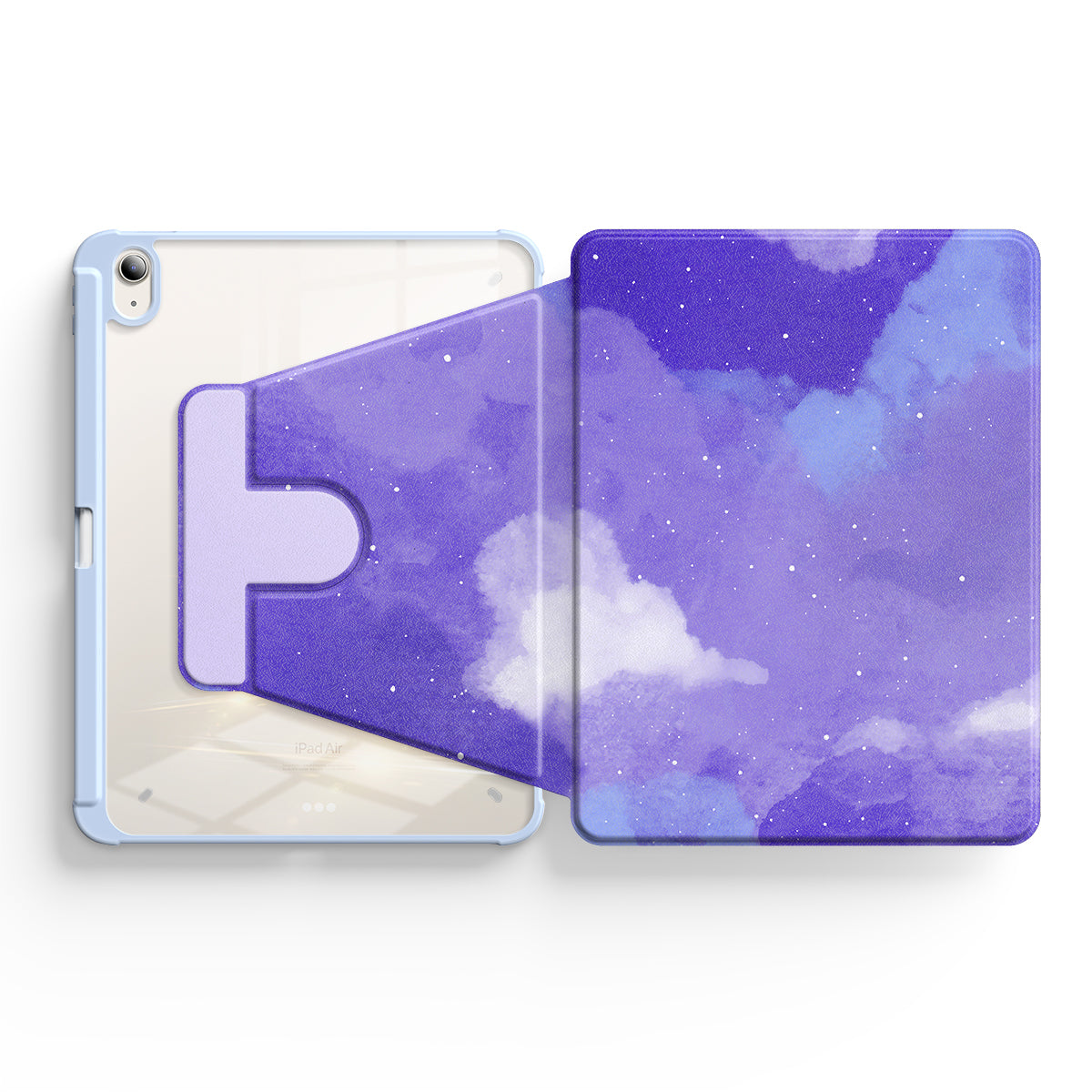 Astral Purple Blue | iPad Series Snap 360° Stand Impact Resistant Case