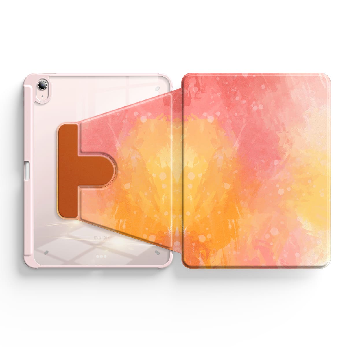 Orange-Red Seaweed | iPad Series Snap 360° Stand Impact Resistant Case