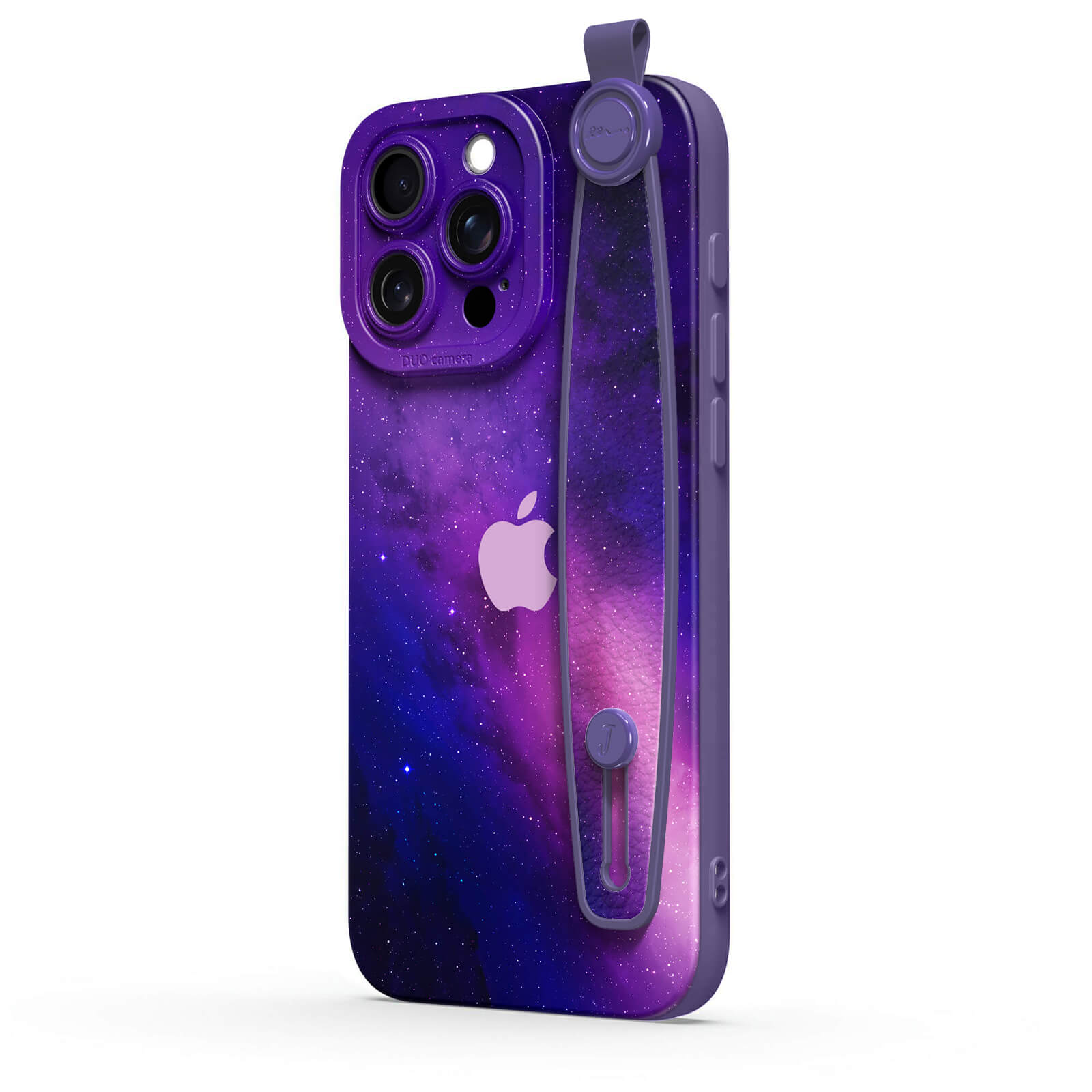 Fuchsia Galaxy | iPhone Series Multifunctional Wristband Case