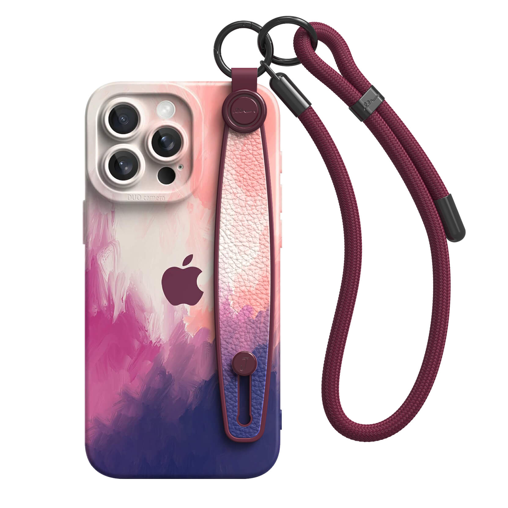 Berry Color | iPhone Series Multifunctional Wristband Case