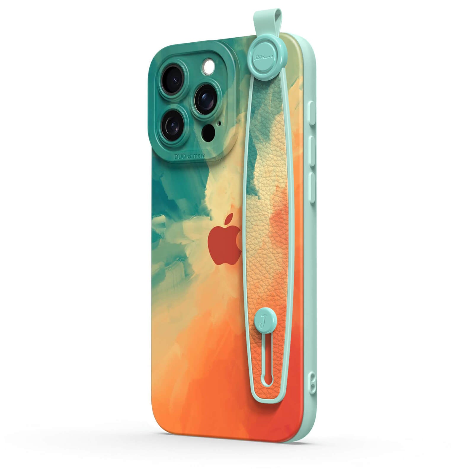 Green Orange | iPhone Series Multifunctional Wristband Case