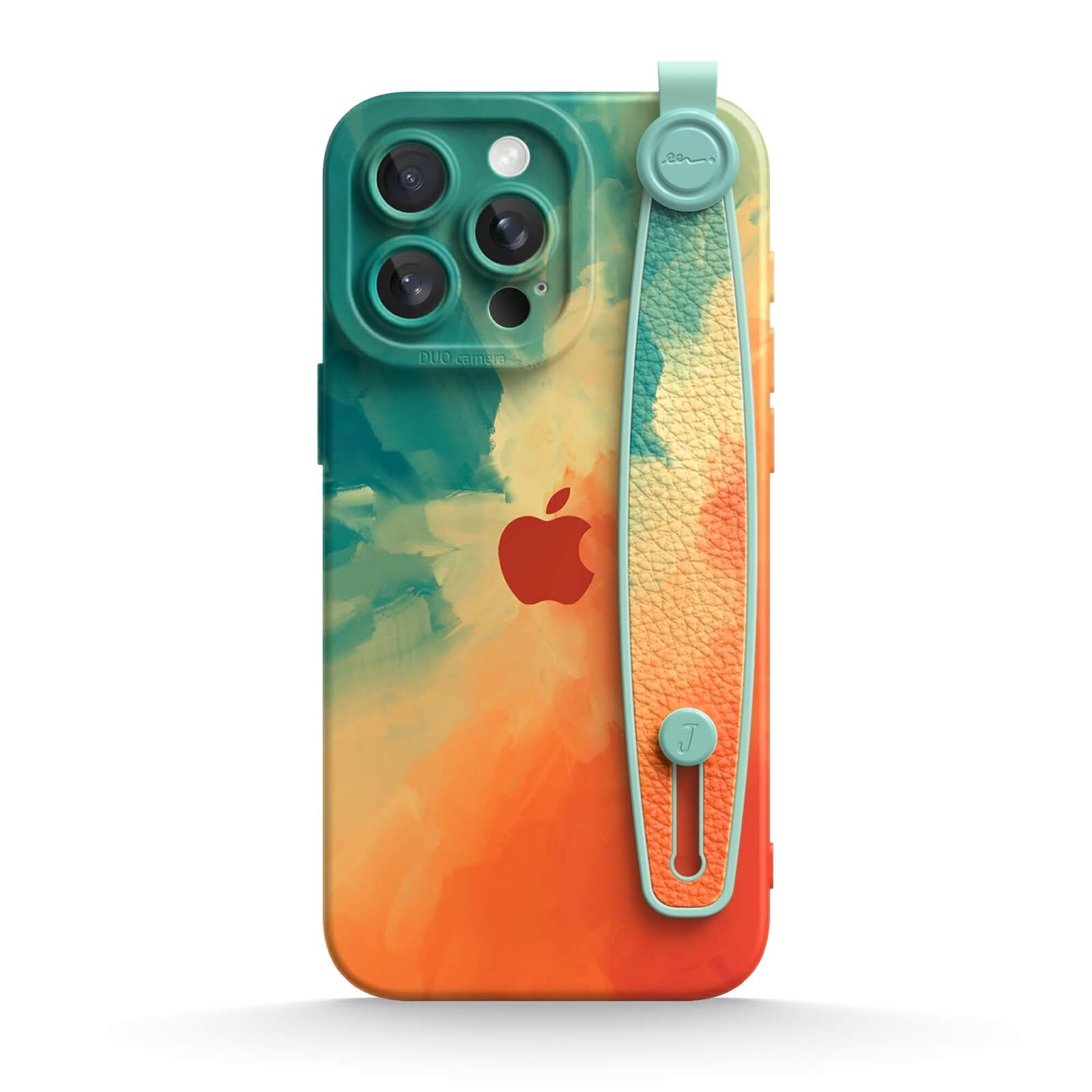 Green Orange | iPhone Series Multifunctional Wristband Case