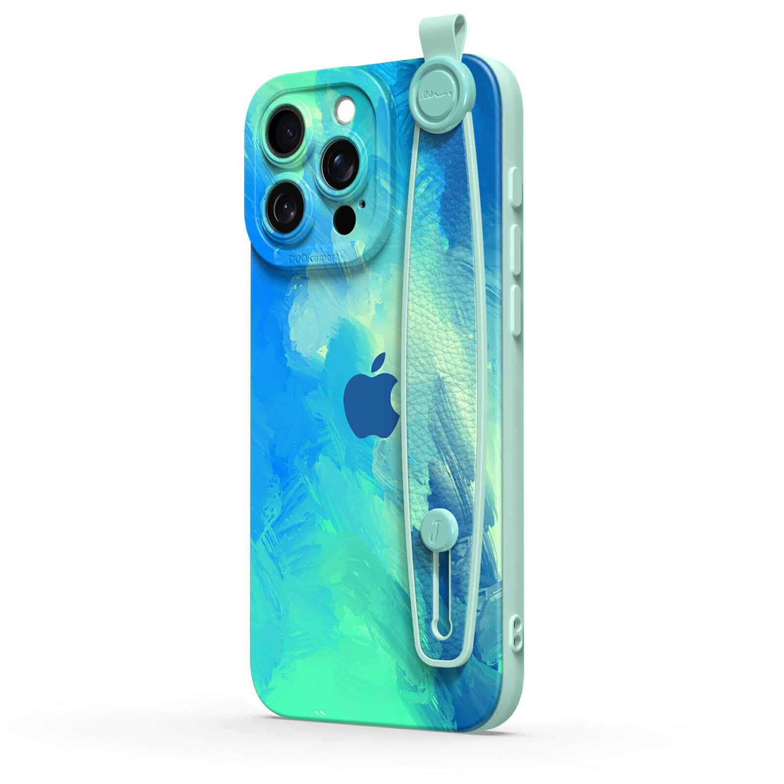 Turquoise Blue | iPhone Series Multifunctional Wristband Case