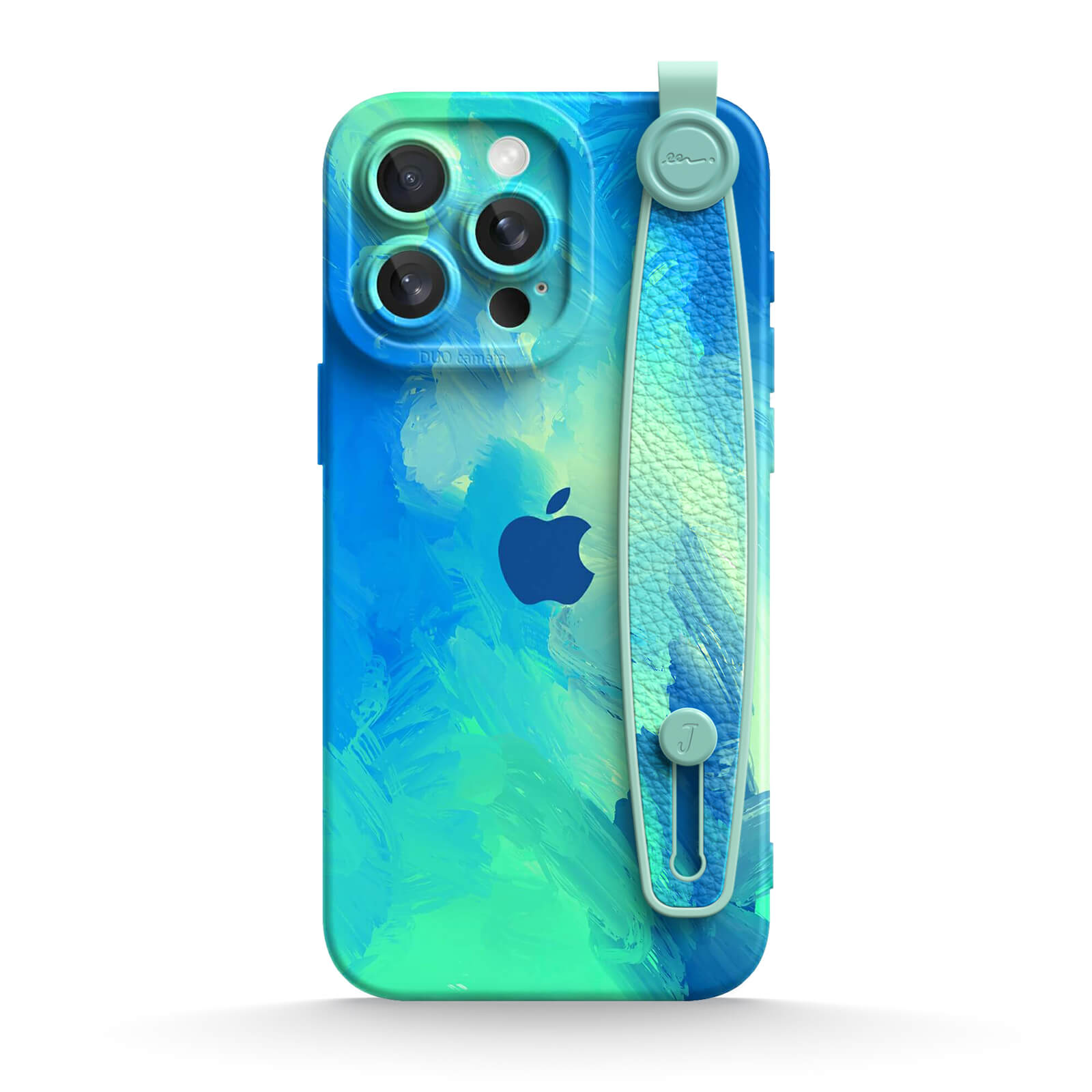 Turquoise Blue | iPhone Series Multifunctional Wristband Case