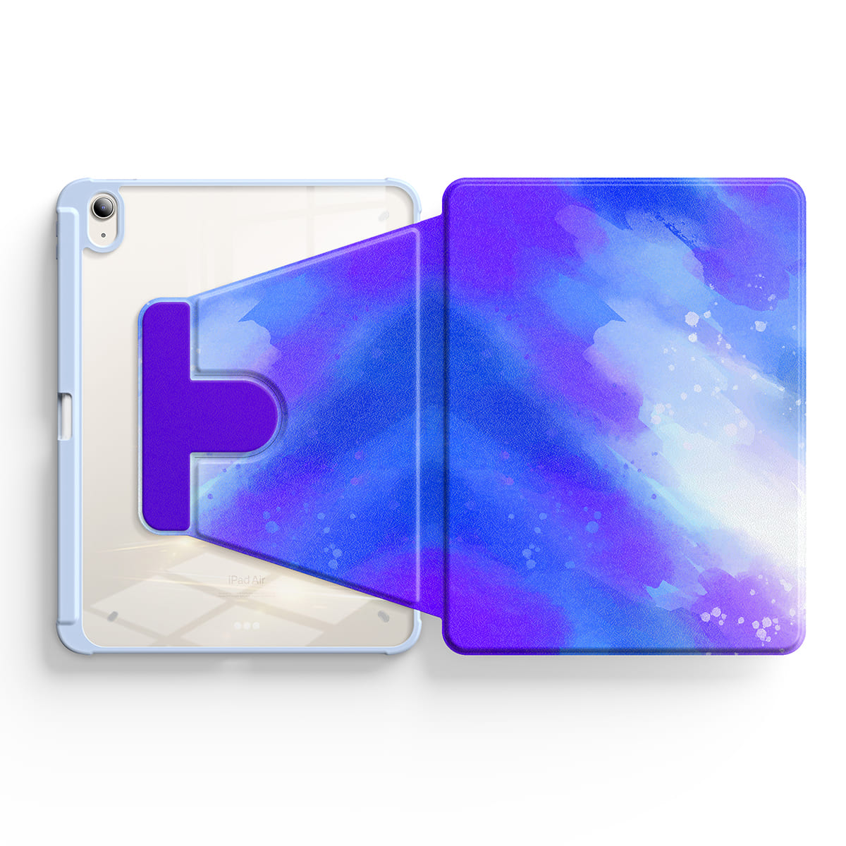 Extremely Frozen Blue | iPad Series Snap 360° Stand Impact Resistant Case