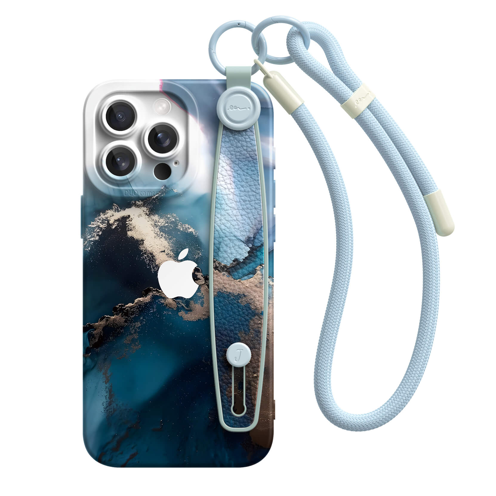 Glacier Jade | iPhone Series Multifunctional Wristband Case