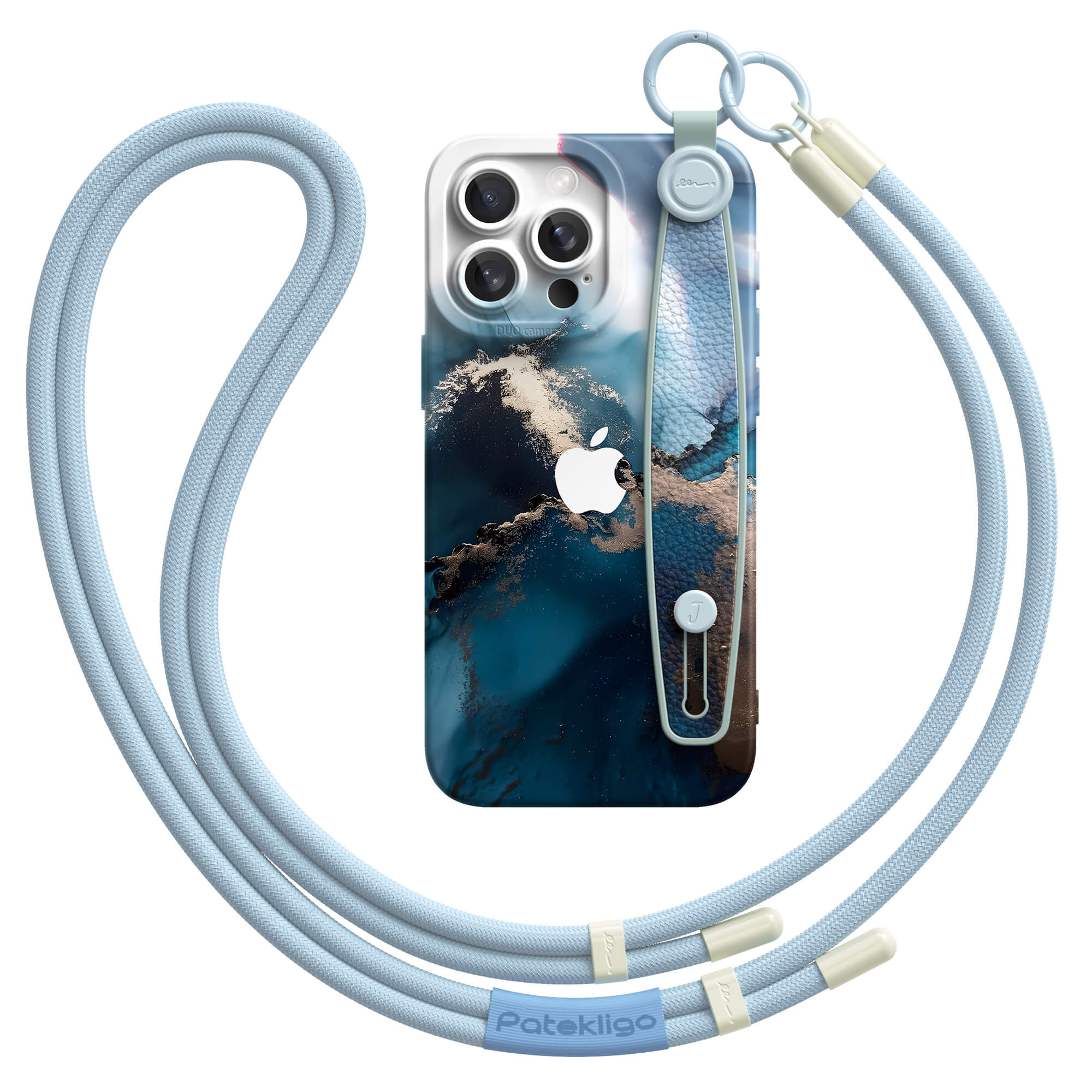 Glacier Jade | iPhone Series Multifunctional Wristband Case