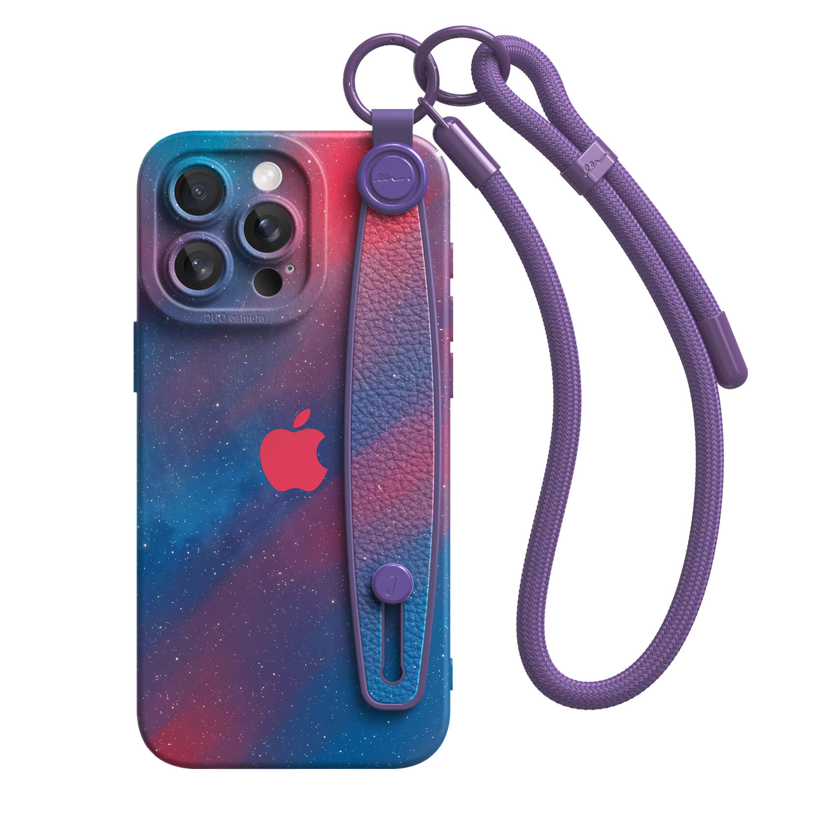 Solitary Red | iPhone Series Multifunctional Wristband Case