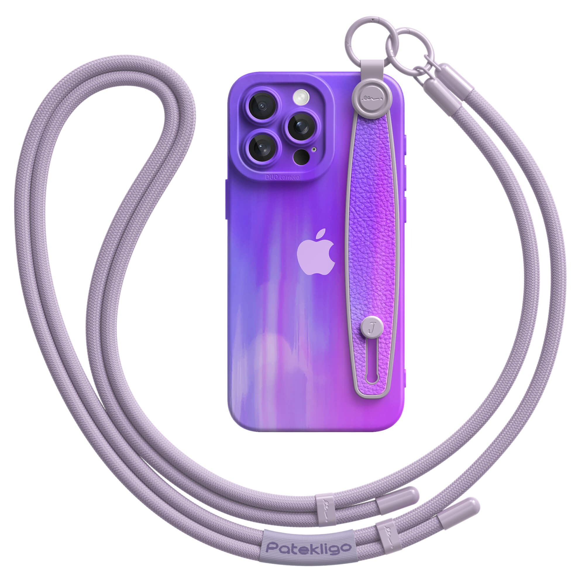 Streamer Purple | iPhone Series Multifunctional Wristband Case