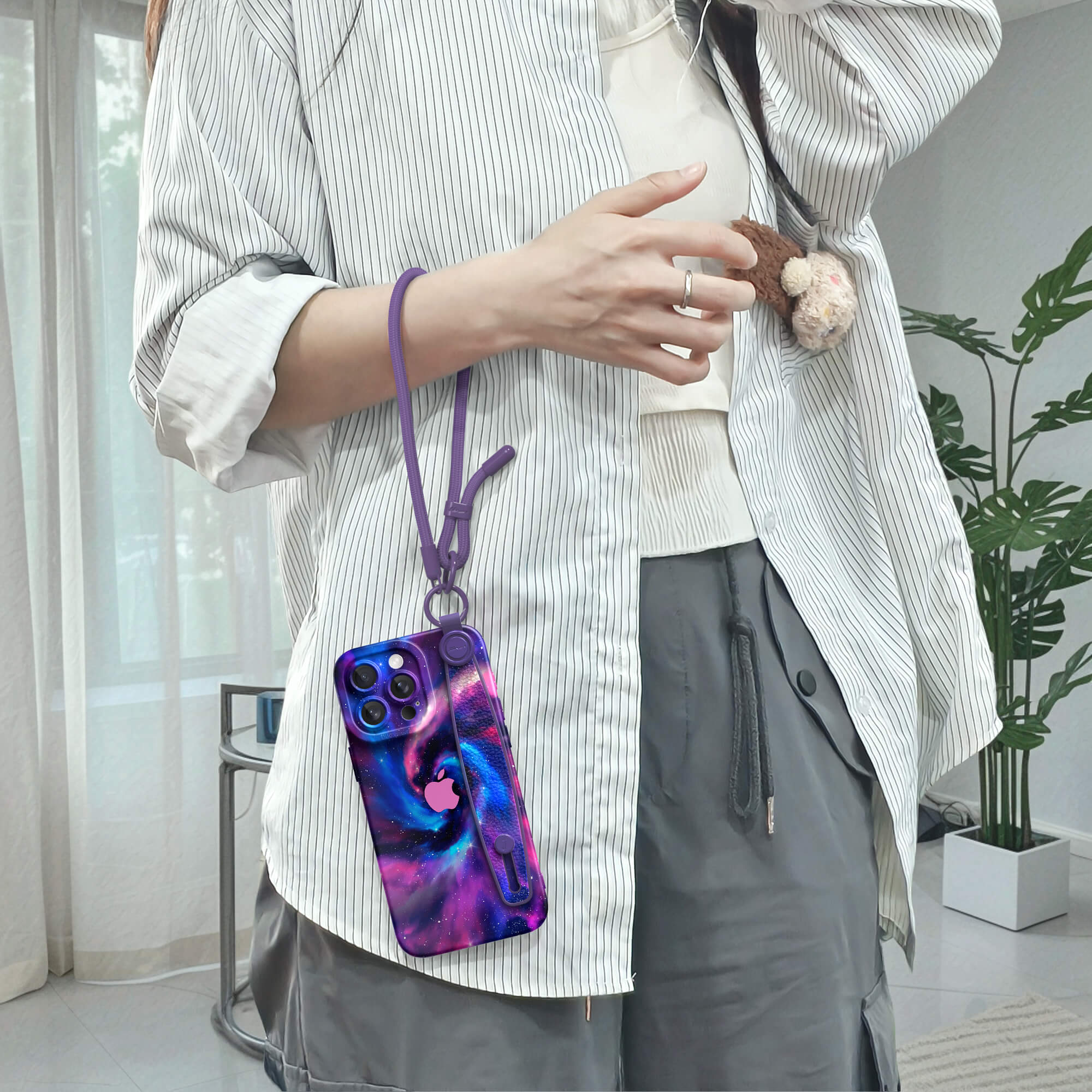 Milky Way-Vortex | iPhone Series Multifunctional Wristband Case