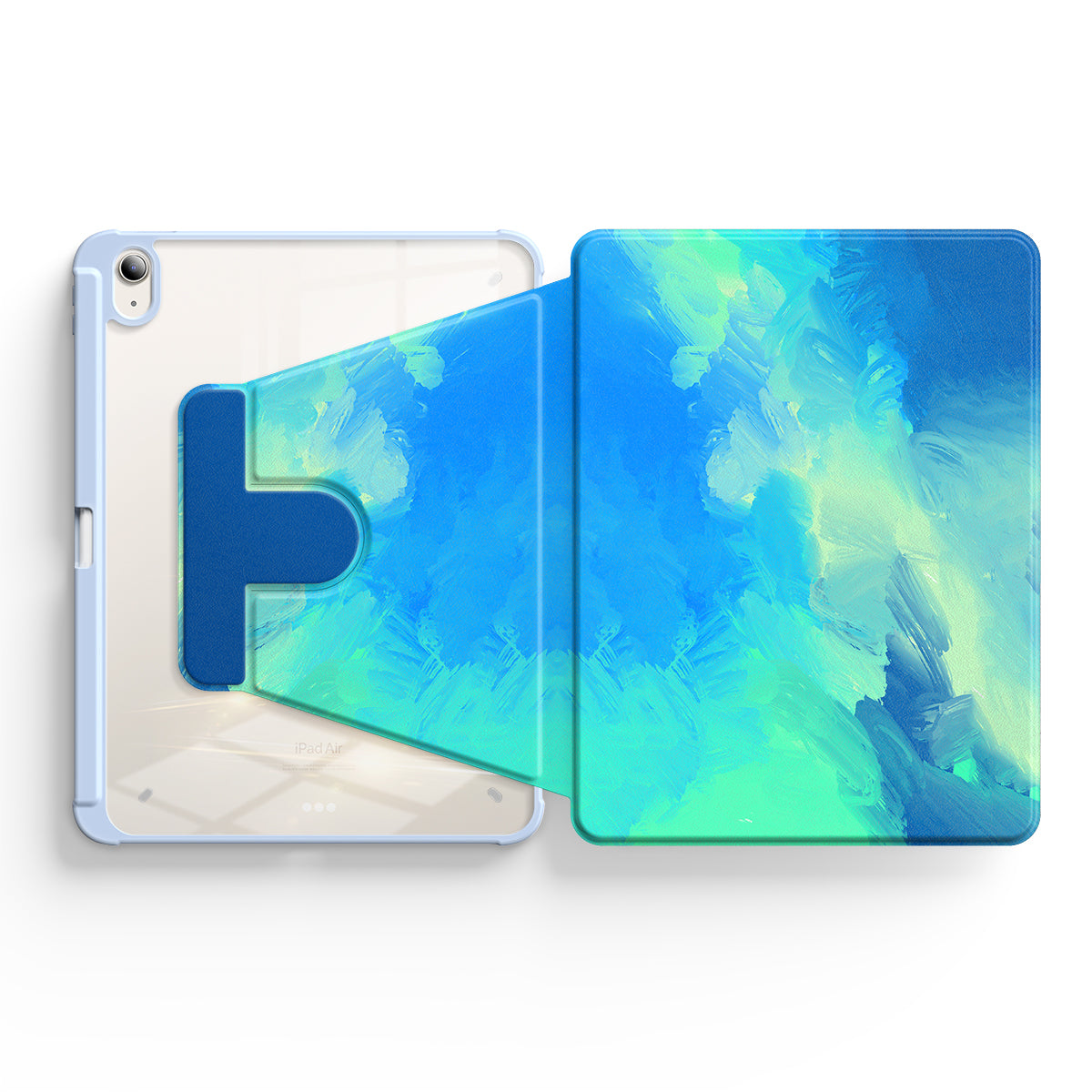 Turquoise Blue | iPad Series Snap 360° Stand Impact Resistant Case