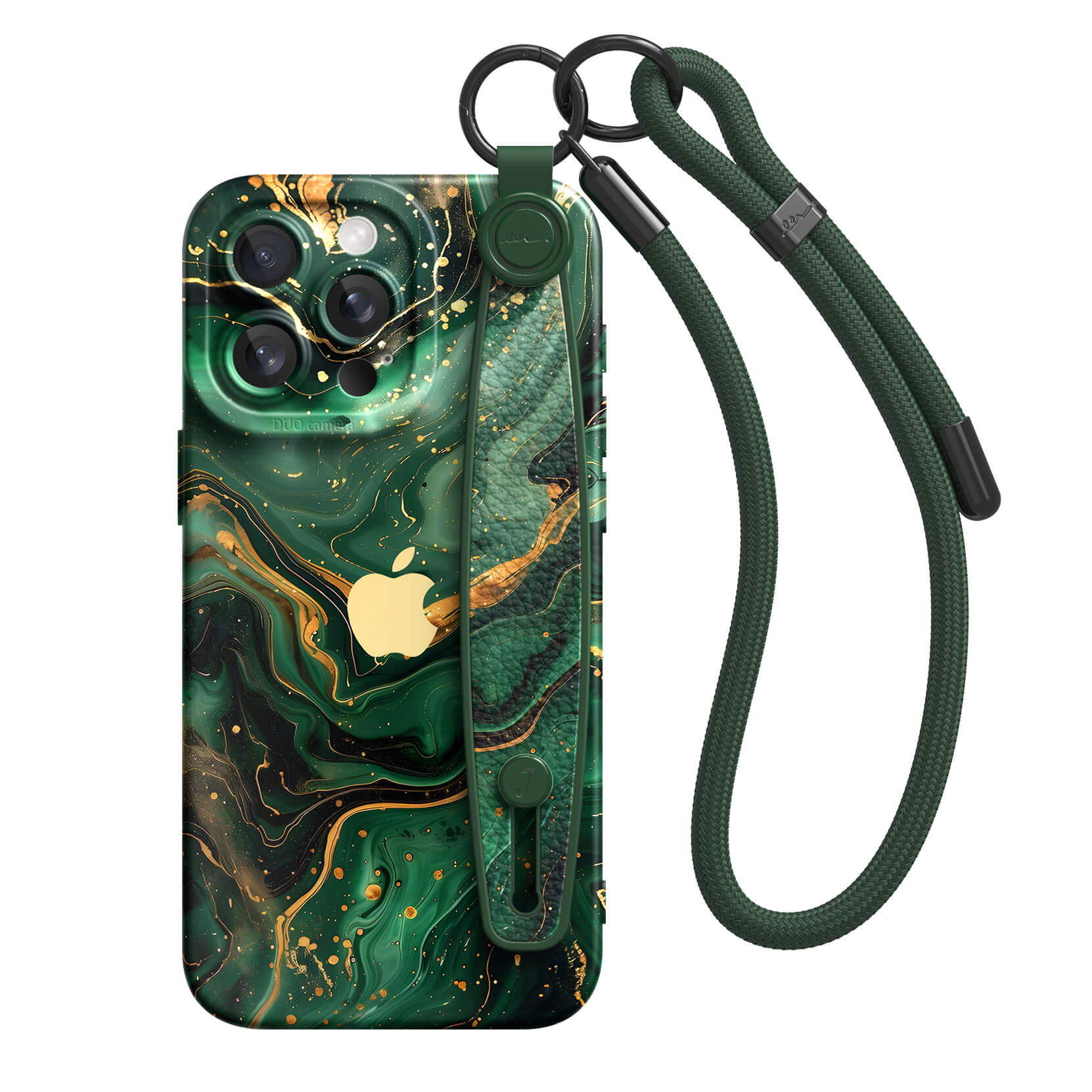 Gilded Green | iPhone Series Multifunctional Wristband Case