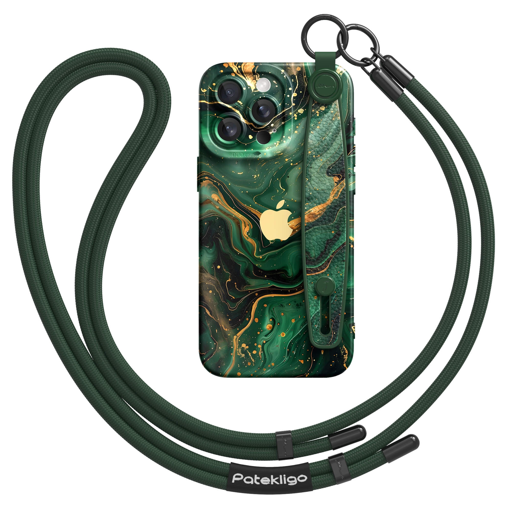 Gilded Green | iPhone Series Multifunctional Wristband Case