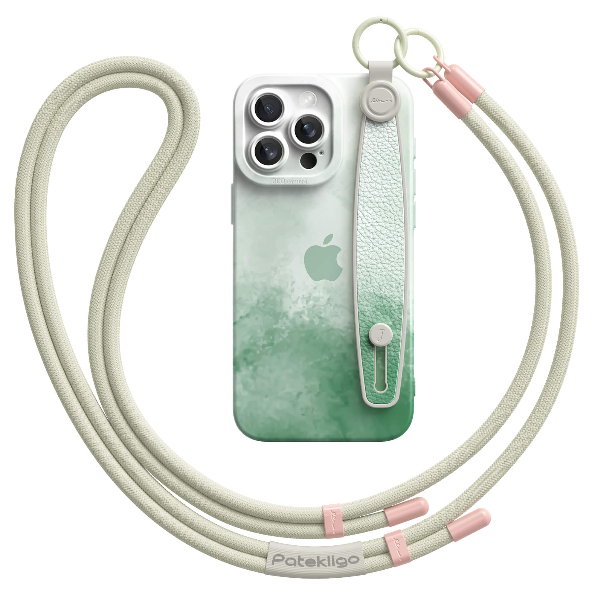 Hidden Mist Green | iPhone Series Multifunctional Wristband Case