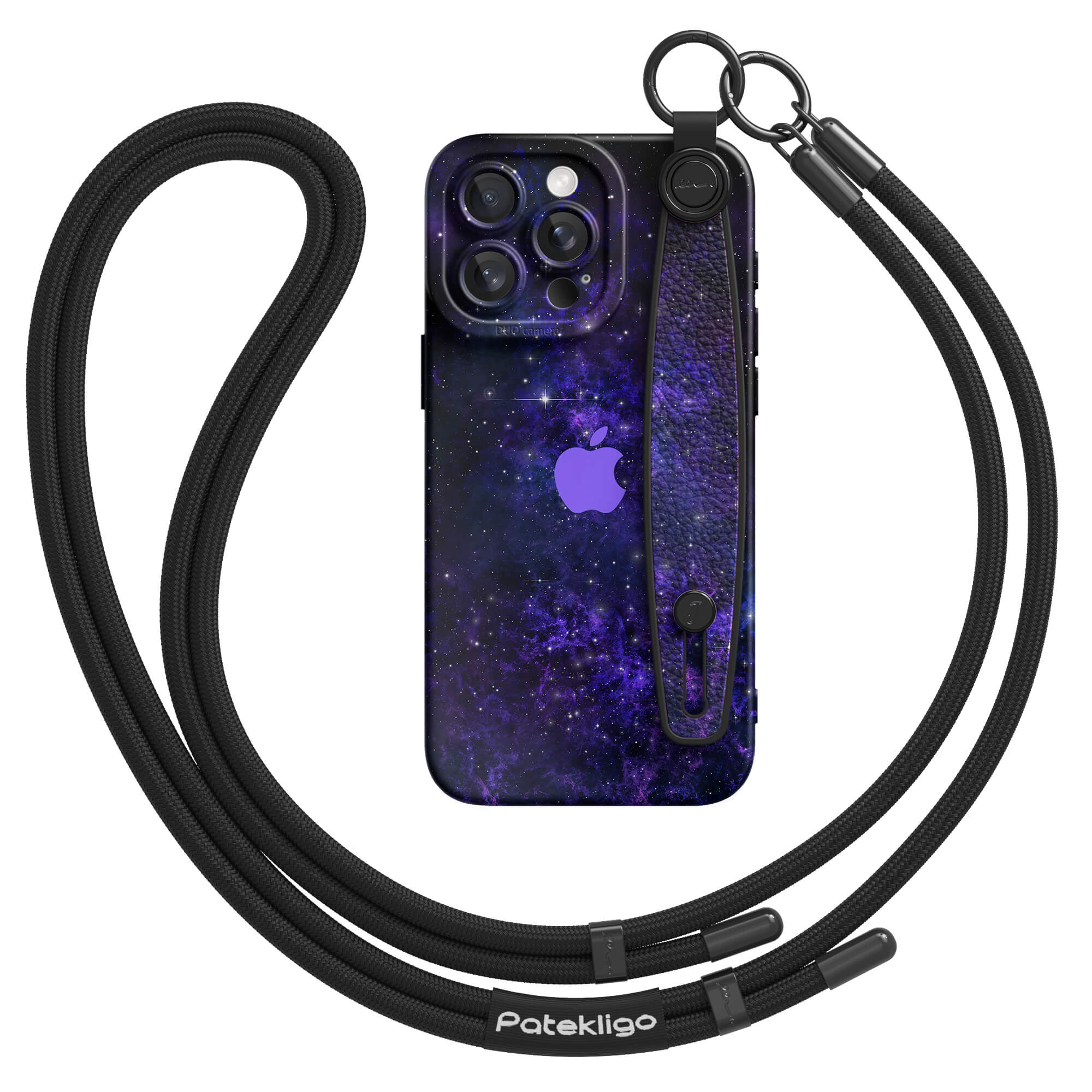 Purple Planet | iPhone Series Multifunctional Wristband Case