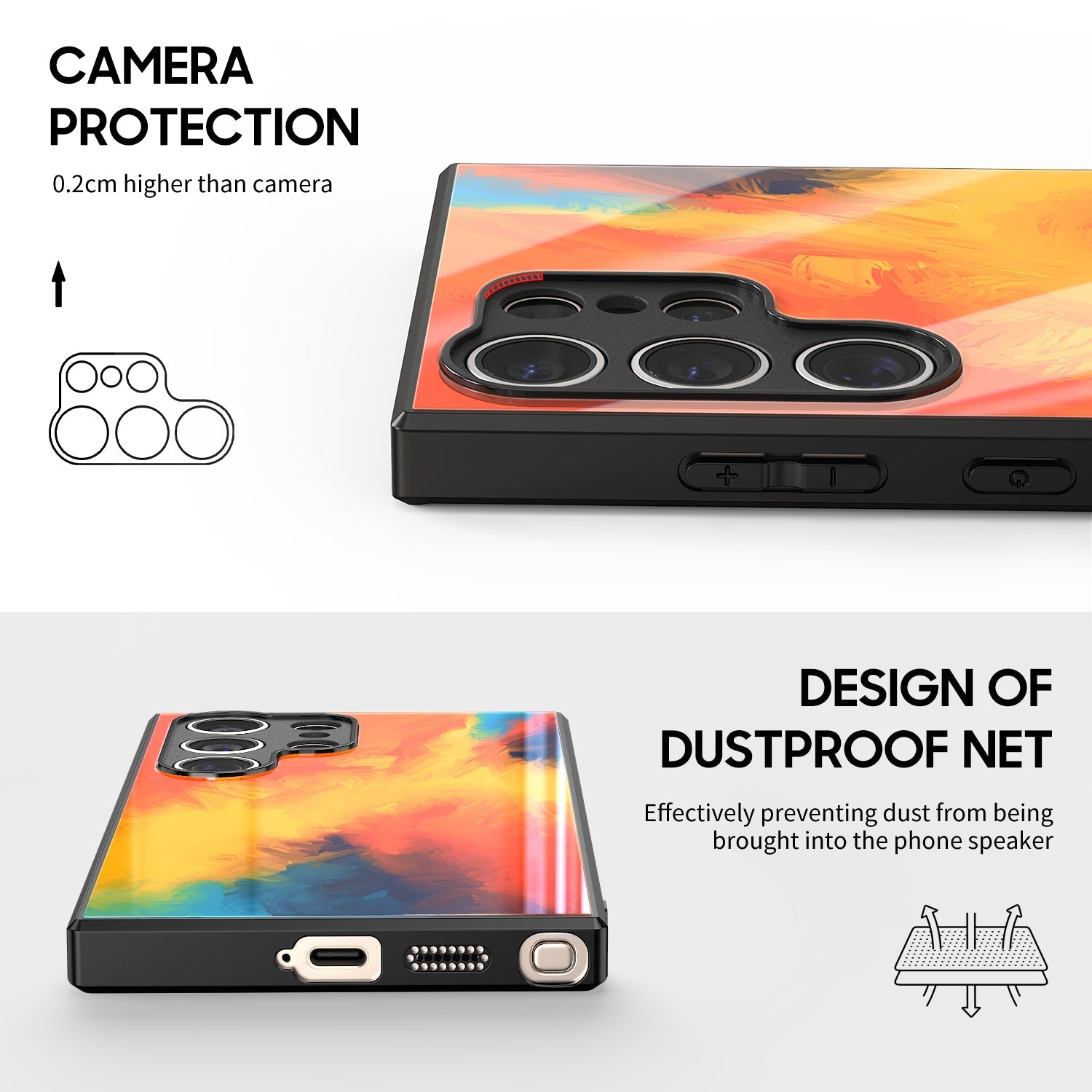 Fire Cloud-A Line of Sky | Samsung Series Impact Resistant Protective Case