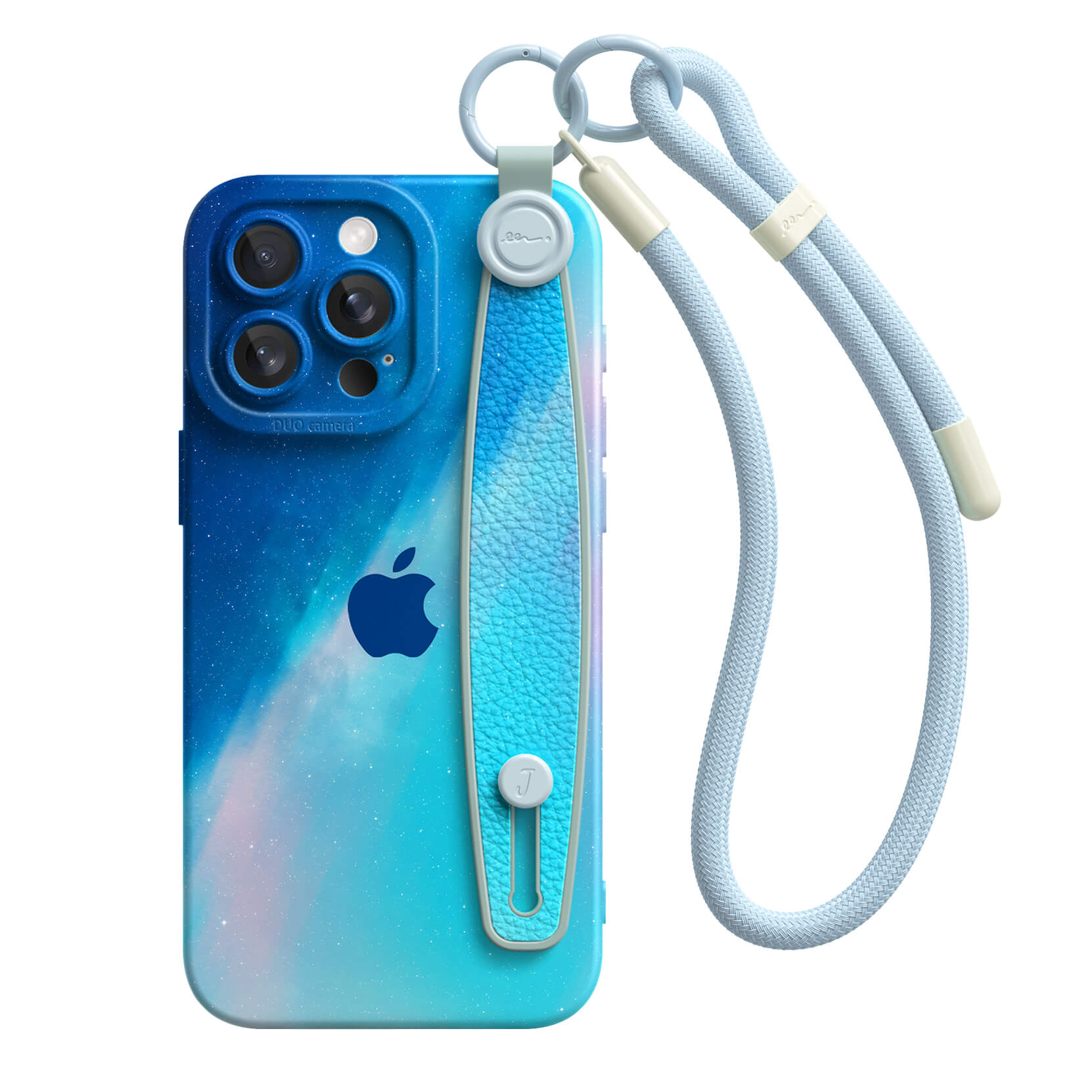 Blue Light Gradient | iPhone Series Multifunctional Wristband Case