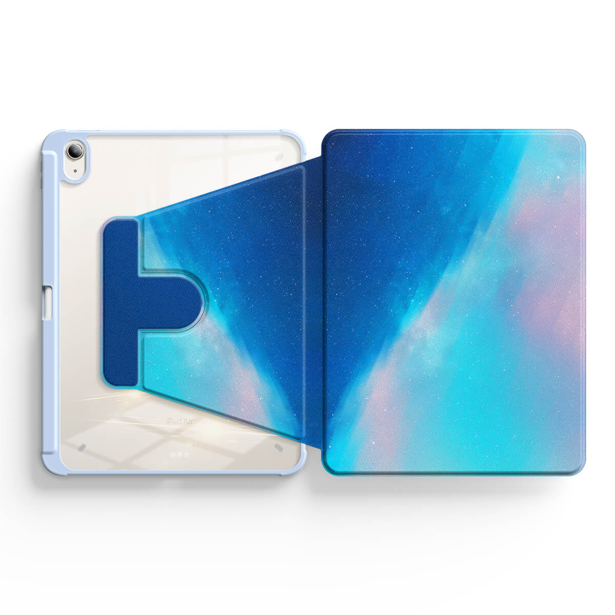 Blue Light Gradient | iPad Series Snap 360° Stand Impact Resistant Case