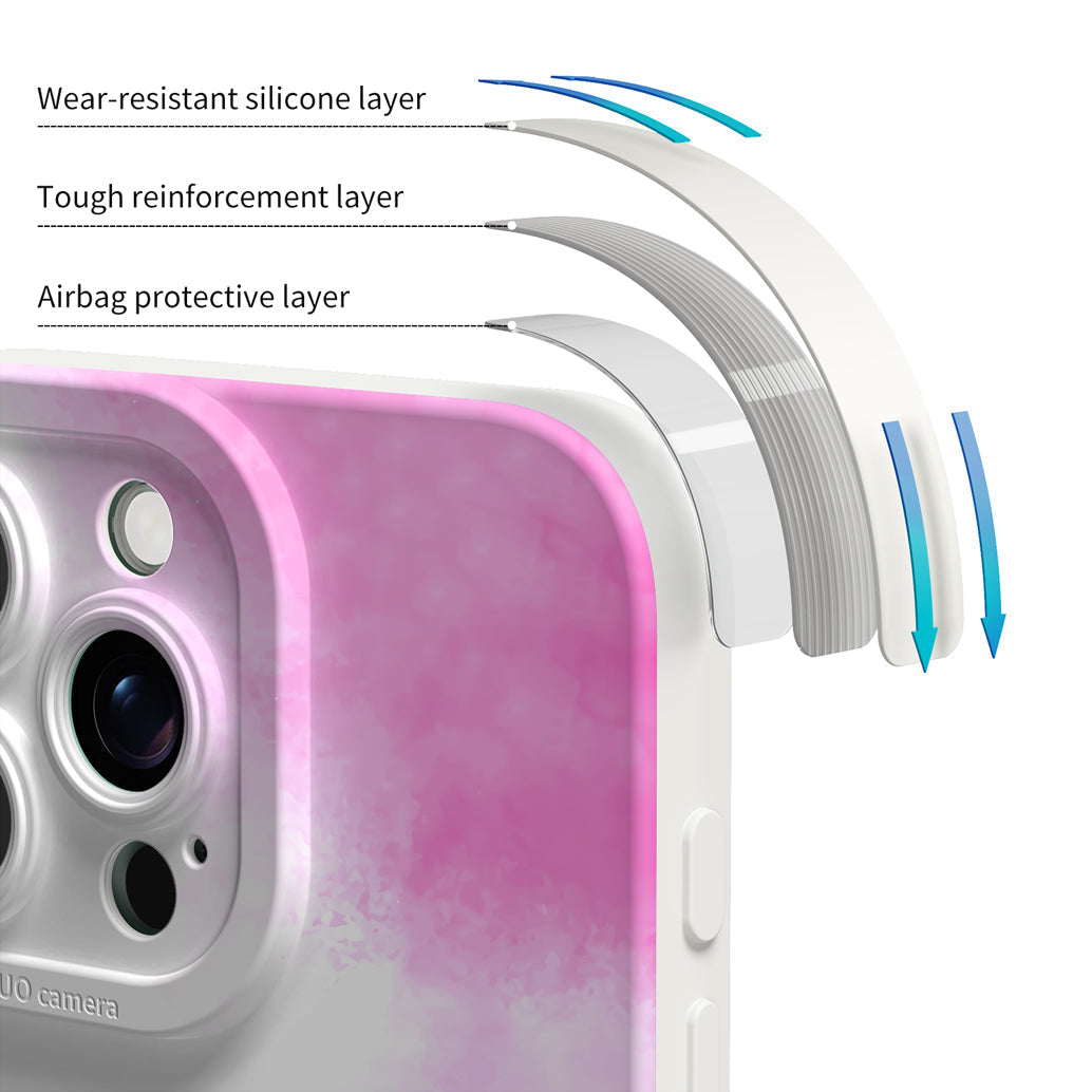 Sputter-Pink Blue Purple | IPhone Series Impact Resistant Protective Case